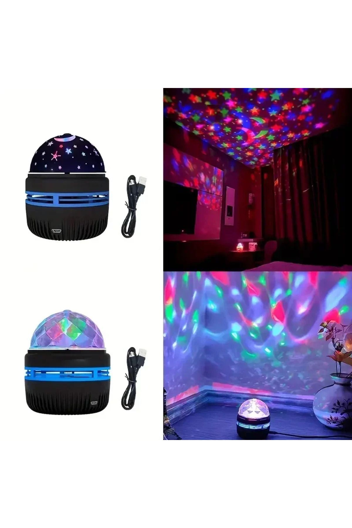 Choice-Mini NightLights LED Starry Sky Galaxy Projector USB 5V RGB For Home Room Decor Birthday Light St... 3