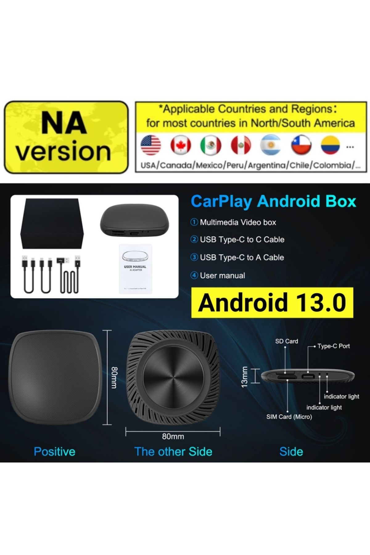 Choice-8GB 128GB New Android 13 Smart CarPlay Ai Box Wired To Wireless CarPlay Wireless Android Auto For... 1