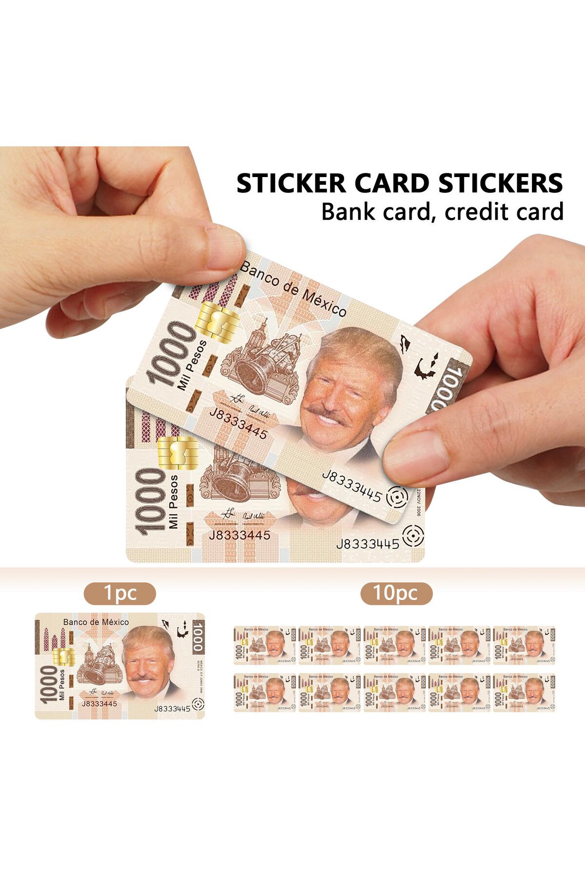 Choice-Magic Trump Funny Matte Hentai Money Blockbuster Stonks Credit Card Debit Card Skin Case Tape Sti... 2