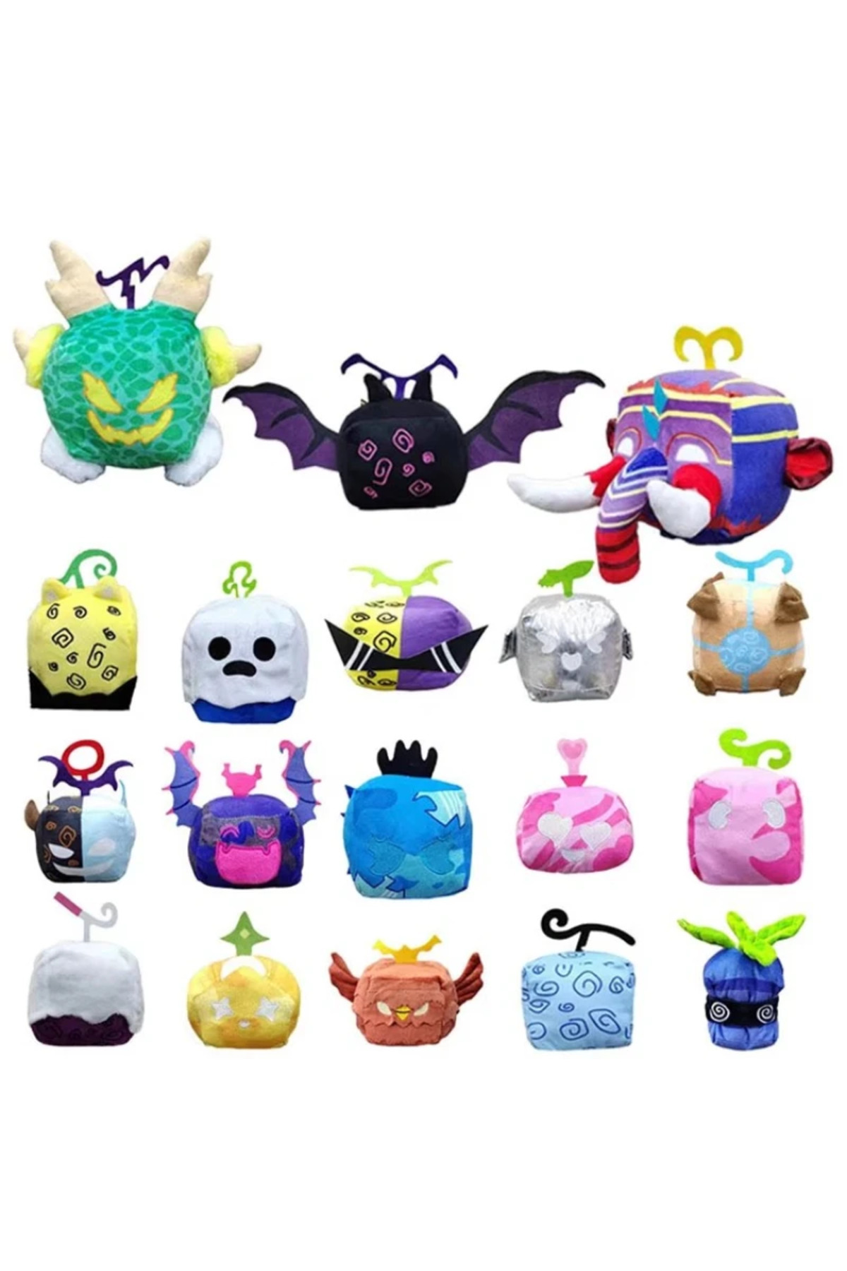 Choice-New Blox Fruits Anime Game Plush Toy Fruit Leopard Pattern Box Plushies Toys Devil Fruit Soft Stu... 2