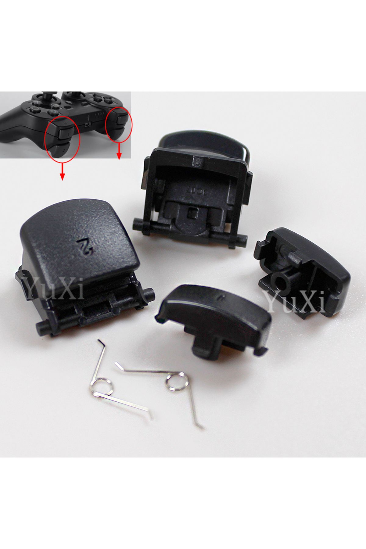 Choice-1Set Trigger Button With Springs Kit For PS3 L1 R1 L2 R2 Black Key For PlayStation 3 Gamepad Cont... 3