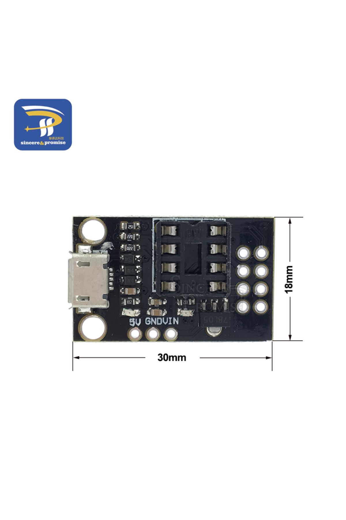 Choice-Pluggable ATTINY Development Board For ATtiny13A/ATtiny25/ATtiny45/ATtiny85 Programming Editor Mi... 2