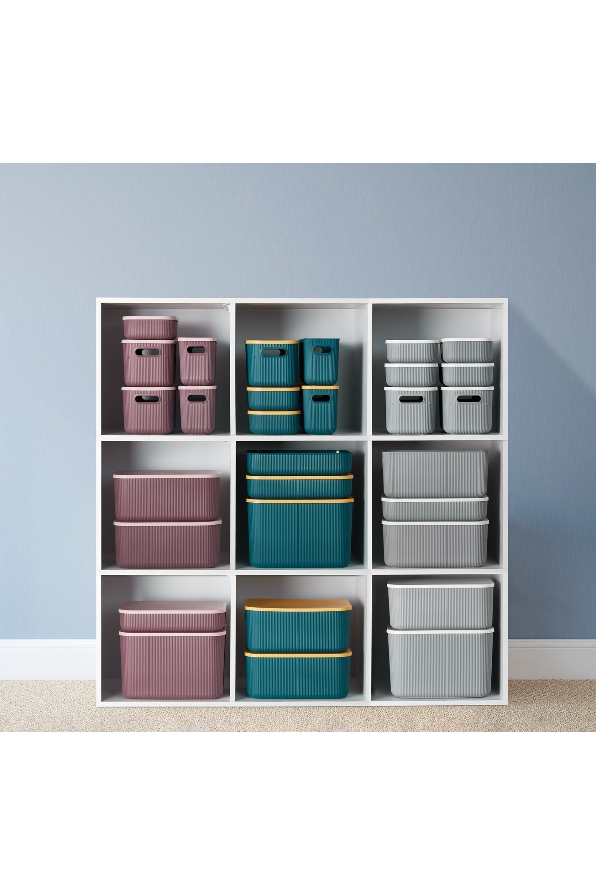 Bayev-2 Pieces Storage 13 Lt Gray Multi-Purpose Closet Organizer Box with Lid Boots Box 7