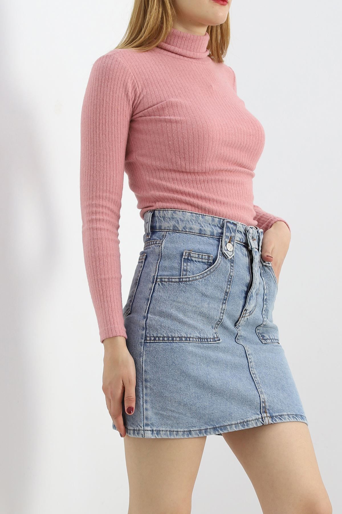 recepion-Dried Rose Turtleneck Bodysuit 3