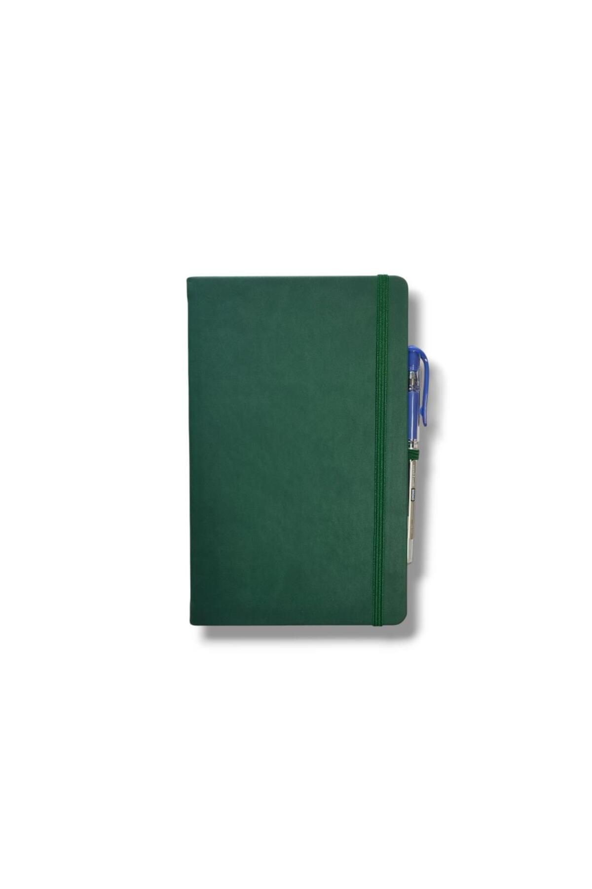 GOfix Tarihsiz 13x21 Yeşil Çizgili Defter ivory Kağıt