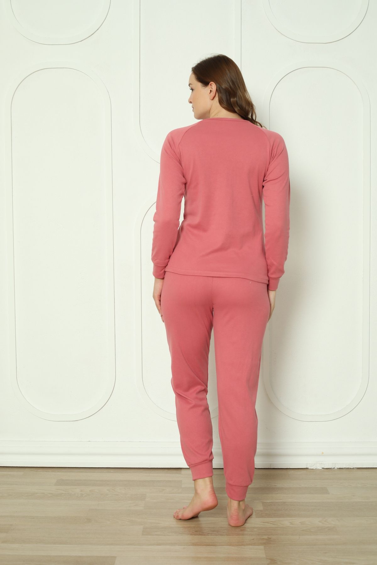Wordex-Set de pijamale pentru femei Fwn 4006 Interlock Winter Cloud Print 3