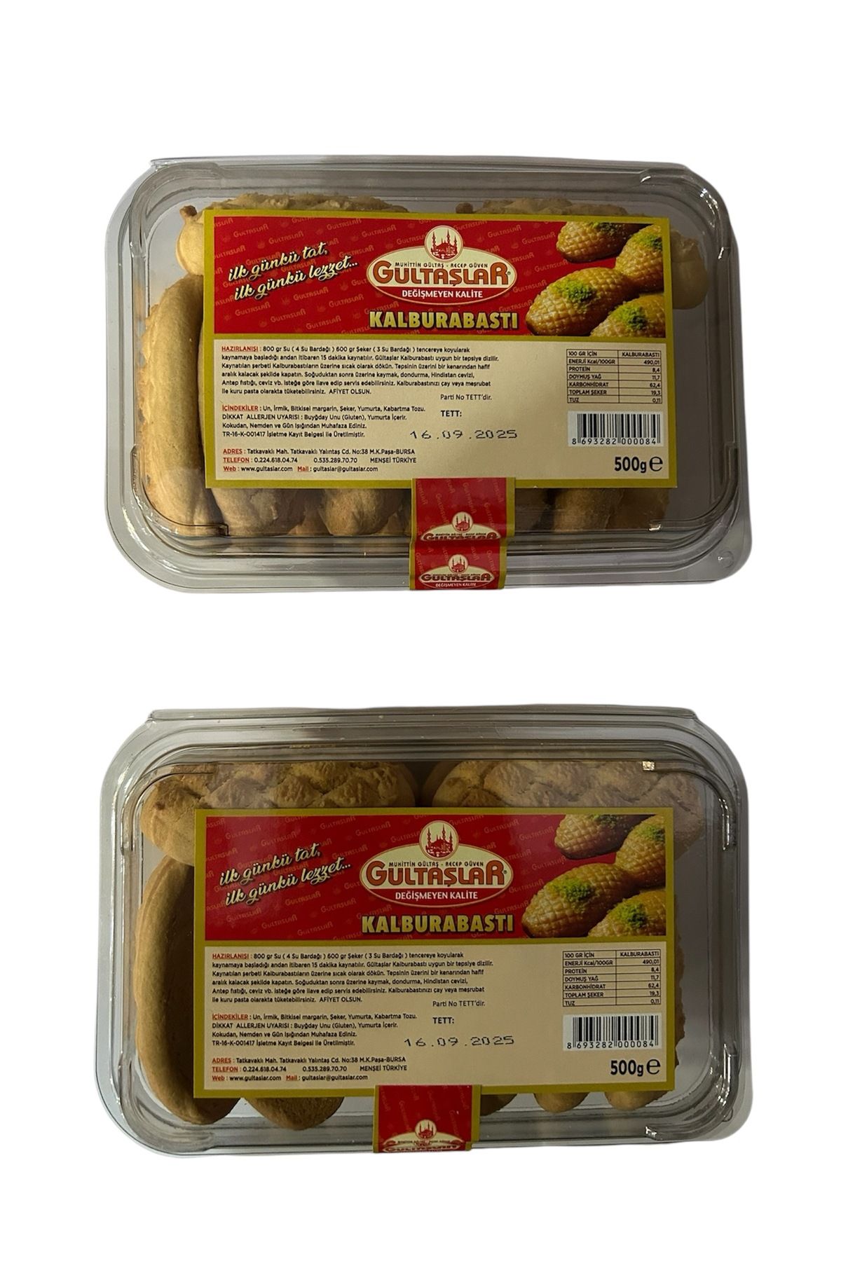 GÜLTAŞLAR Kalburabastı(500 gr)(2 Adet)