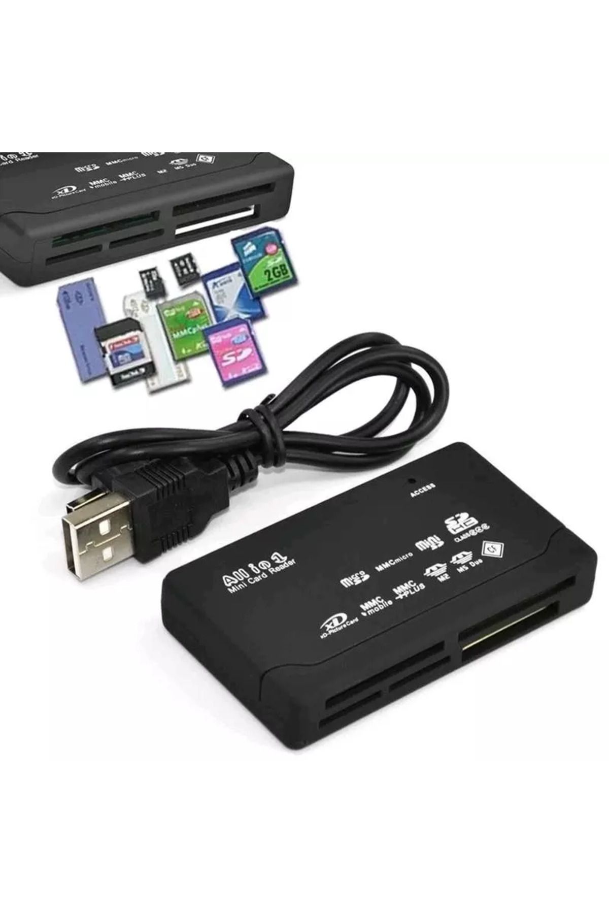 Choice-Mini Memory Cardreader All in One Card Reader USB 2.0 480Mbps Card Reader TF MS M2 XD CF Micro SD... 4