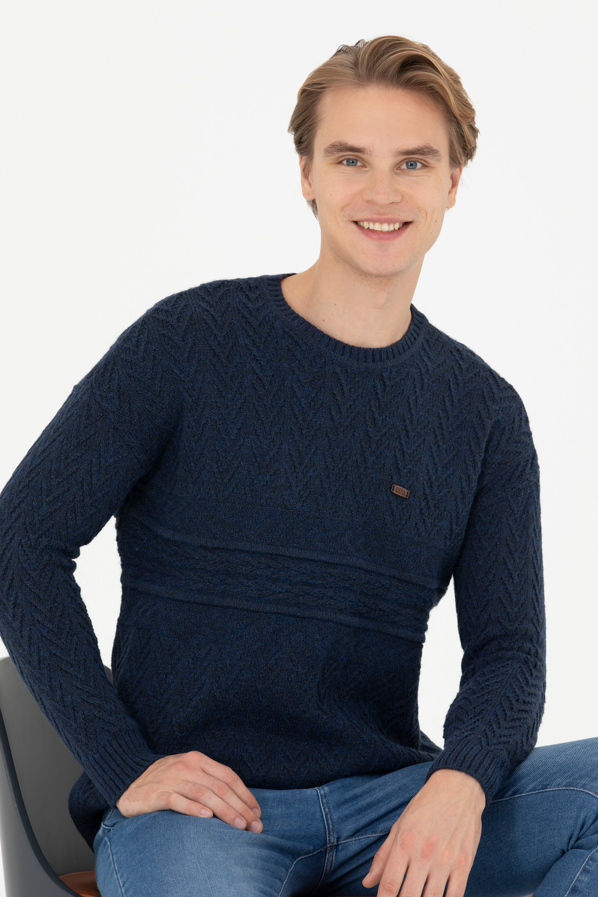 U.S. Polo Assn.  Erkek Lacivert Kazak 50271046-VR033