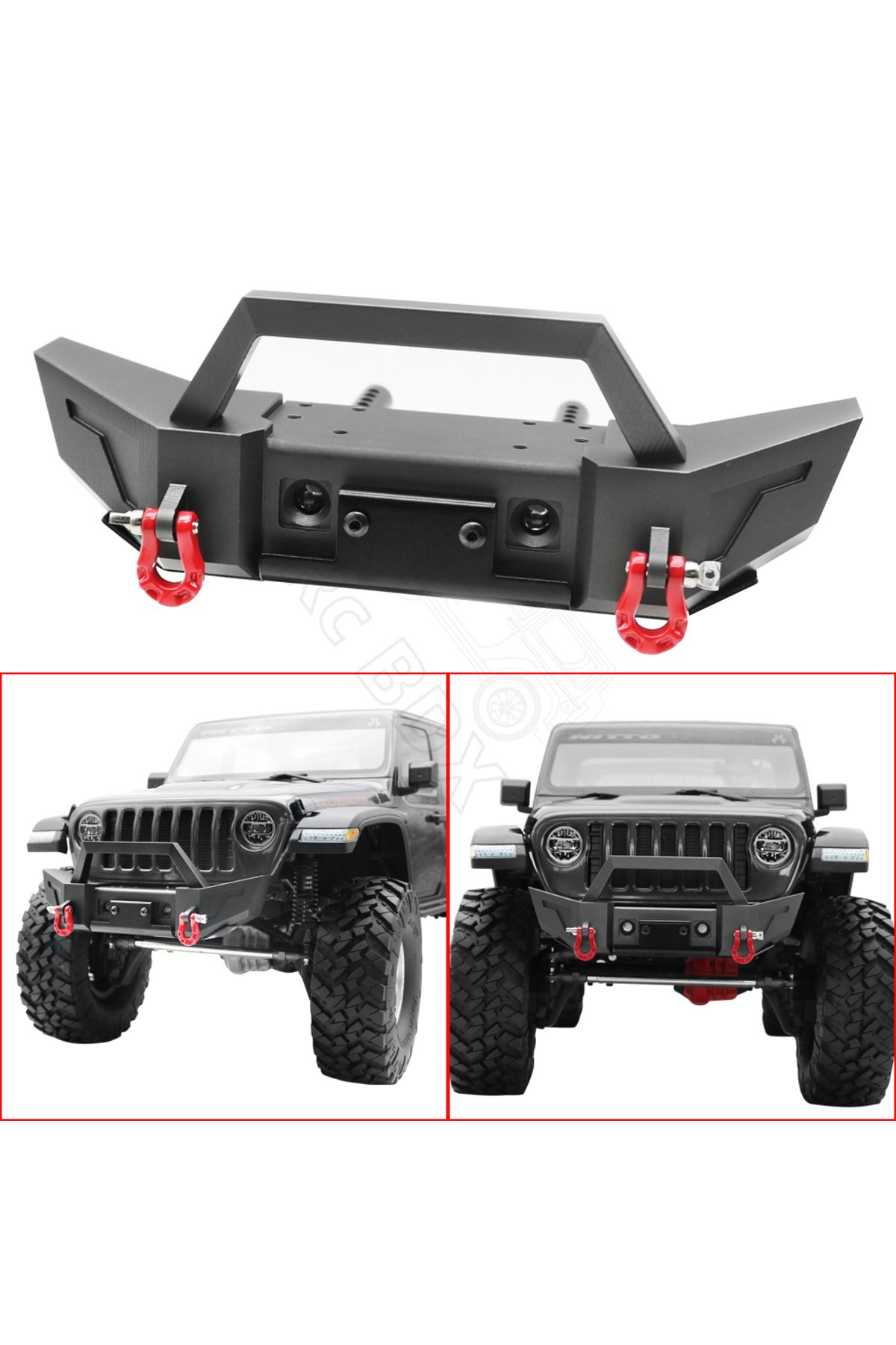 Choice-1/10 RC Crawler Axial SCX10 iii AXI03006 Jeep Gladiator JLU Wrangler Upgrade Parts Metal Front Re... 4
