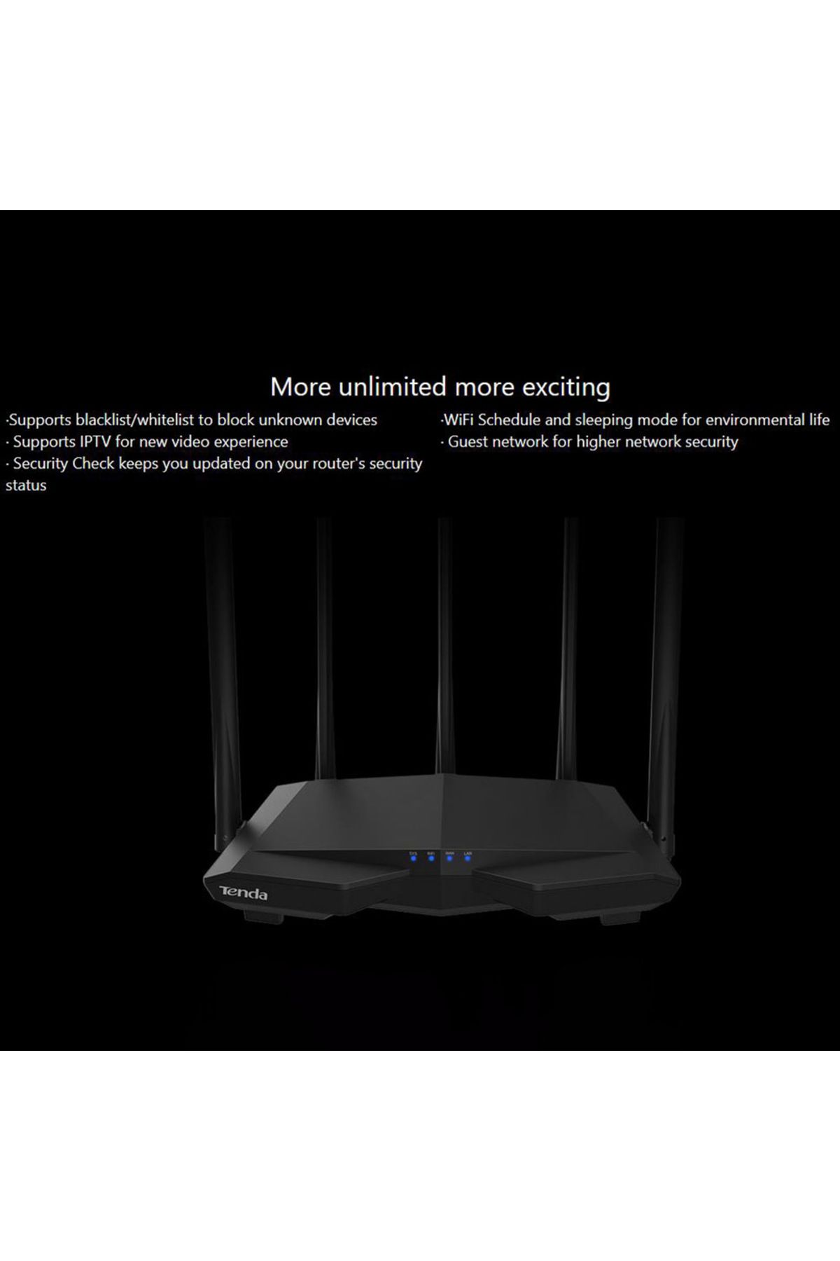 Tenda-AC7 Dual Band Wireless AC1200 Router Wifi Range Repeater with 5*6dBi High Gain Antennas Wid... 4