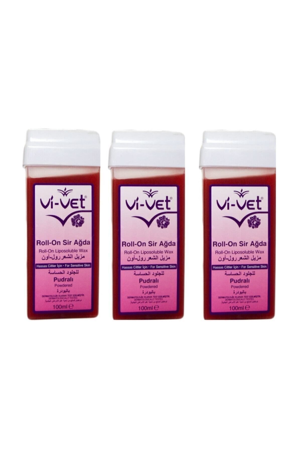 Vi-vet Vi Vet Kartuş Roll-on Pudralı Sir Ağda 100 ml X3 Adet