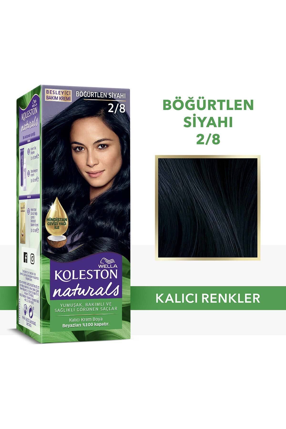 Wella Koleston Naturals Saç Boyası 2/8 Böğürtlen Siyahı