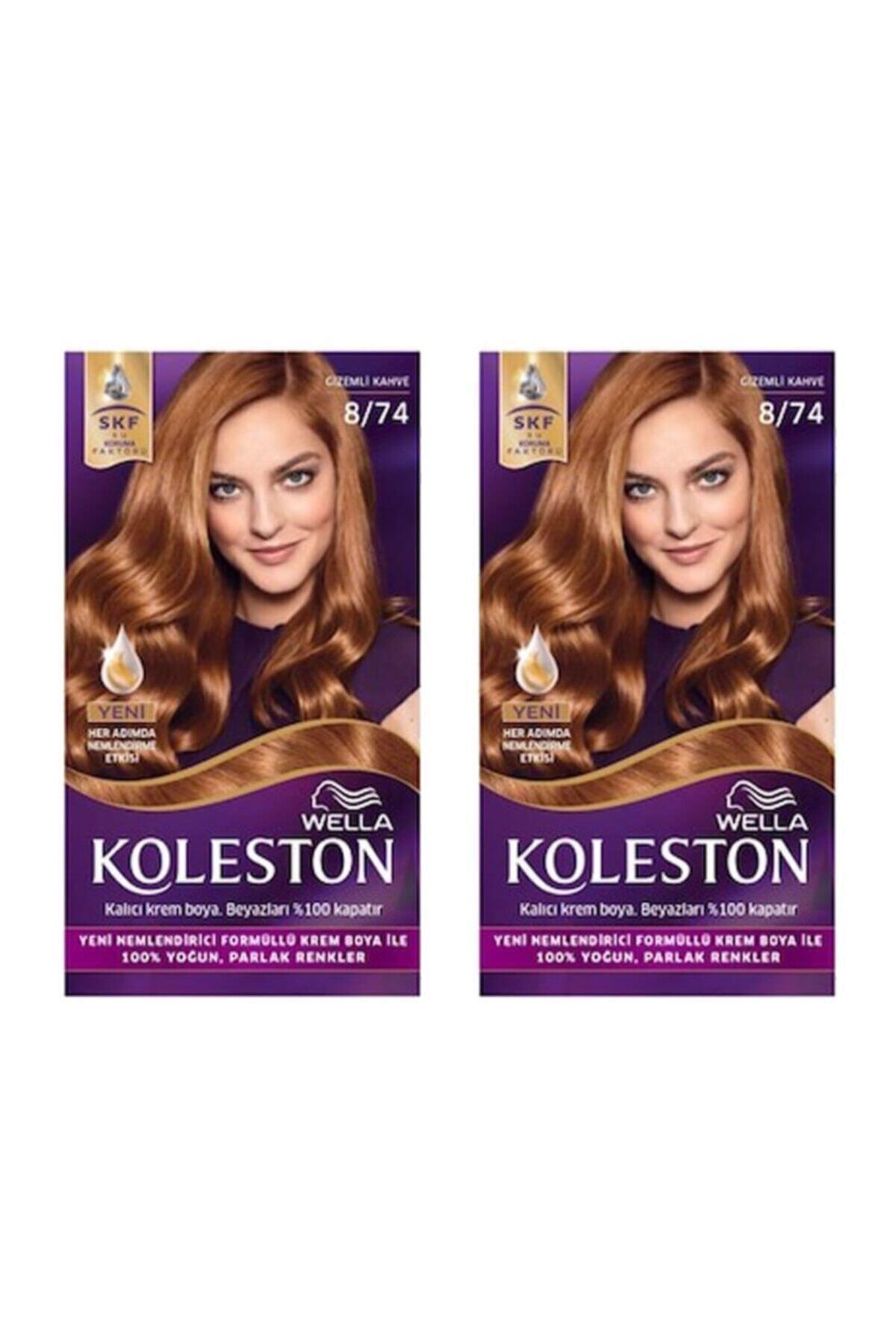 ولا رنگ موی Koleston Kit 8/74 Mystery Brown x 2 Pieces