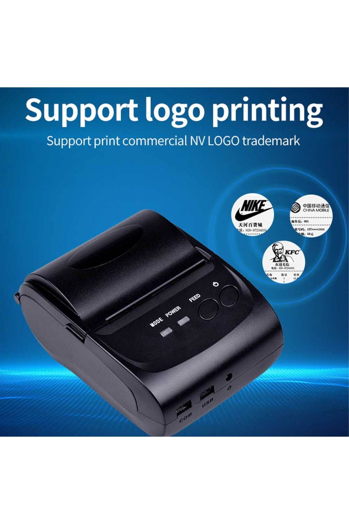 Choice-HZTZ Mini Bluetooth Printer Thermal Printer ticket receipt USB Portable Wireless For Android IOS ... 4