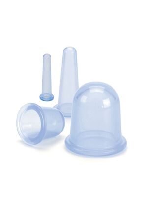 D Med 5Li Silikon Hacamat Kupası Gençleştirici Masaj Aleti Facial Cupping Vak...