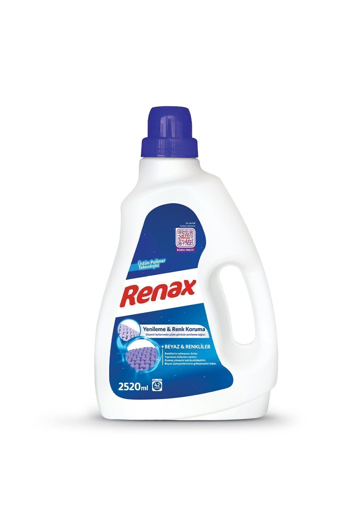 RENAX Sıvı Çamaşır Deterjanı Renkliler Ve Beyazlar Için 2520 ml X2 Adet
