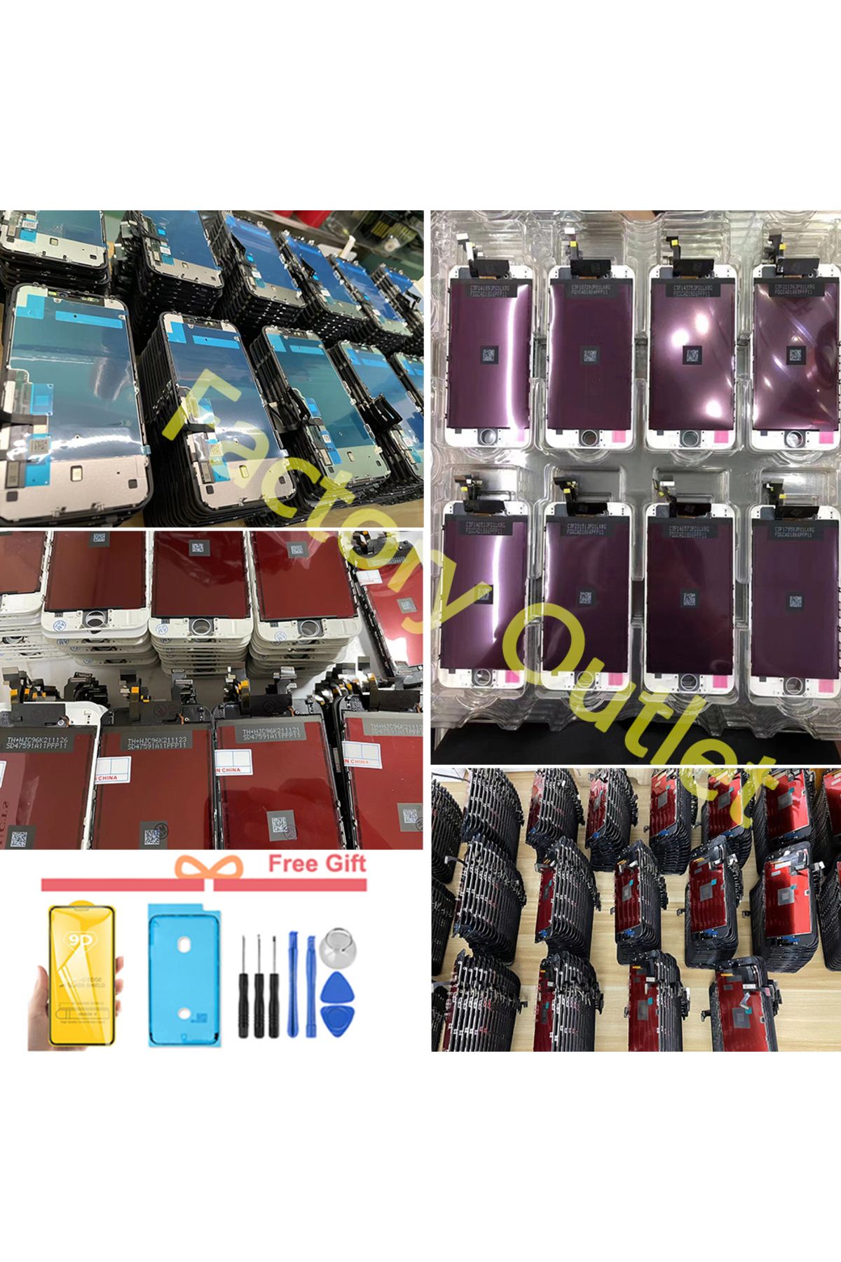 AUMOOK-OLED Lcd For iPhone X XR Xs Max 11 Pro Max 12 Pro LCD Display Touch Screen Digitizer Assembly No ... 7