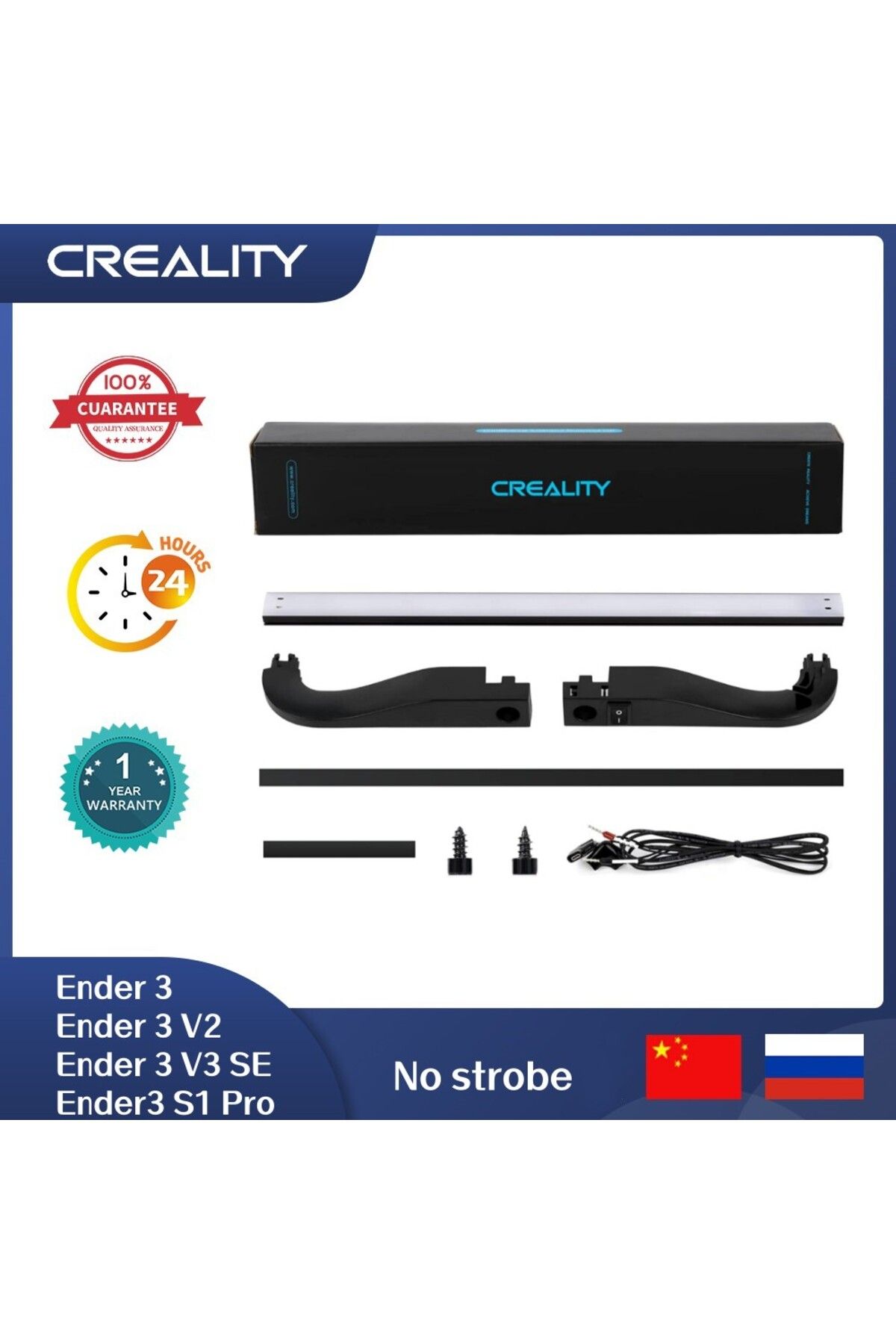 CREALITY 3D-Creality Ender-3/Ender-3 V2 LED Light Bar Kit Upgraded LED Chip Soft Light No Strobe Power Saving... 2