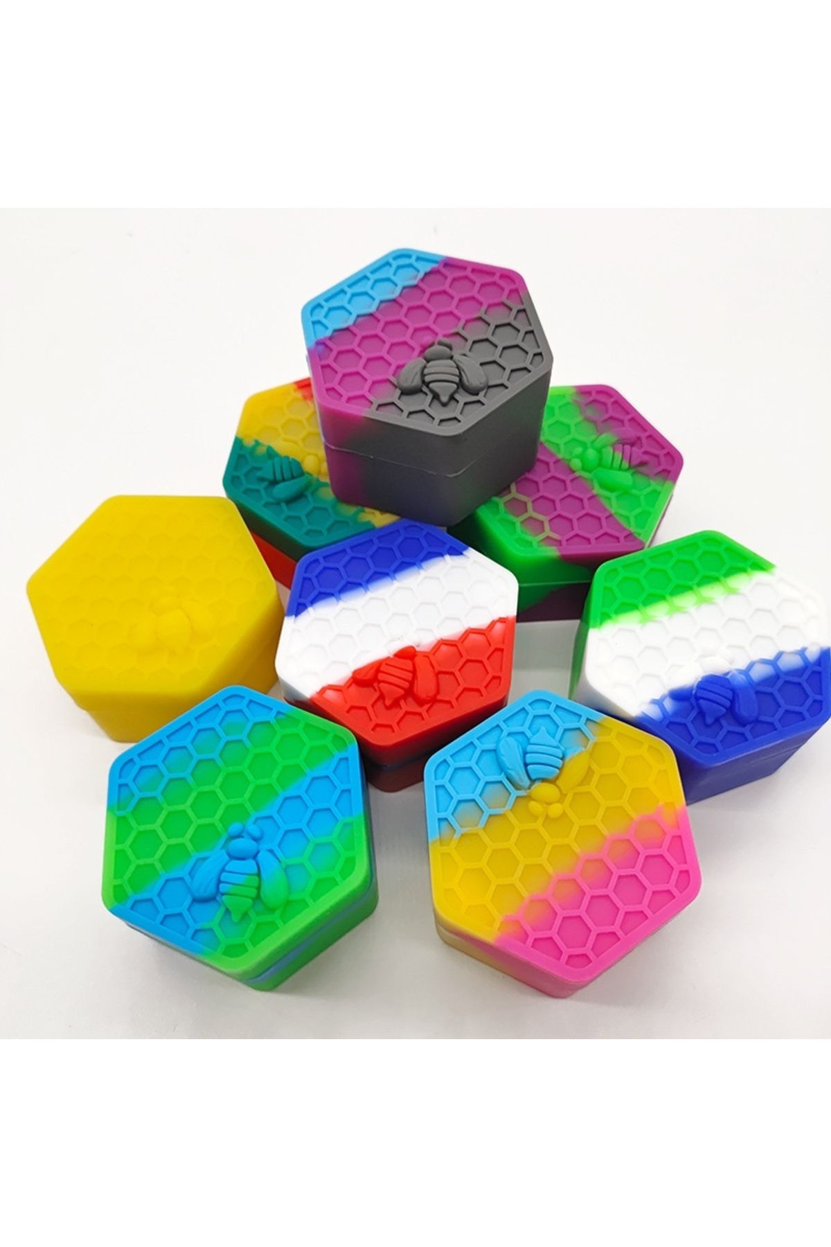 Choice-5/26ML Silicone Multi-purpose Storage Boxes with Lid Pill Capsule Cream Small Objects Holder Mini... 2