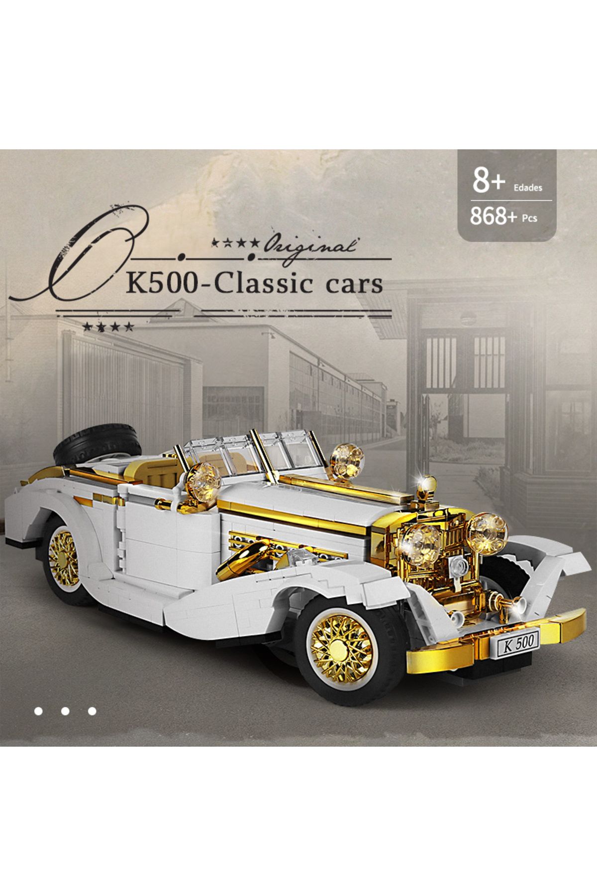 Choice-Technical Original Retro Nostalgic Classic Car Building Block Model Compatible High-Tech Bricks C... 5