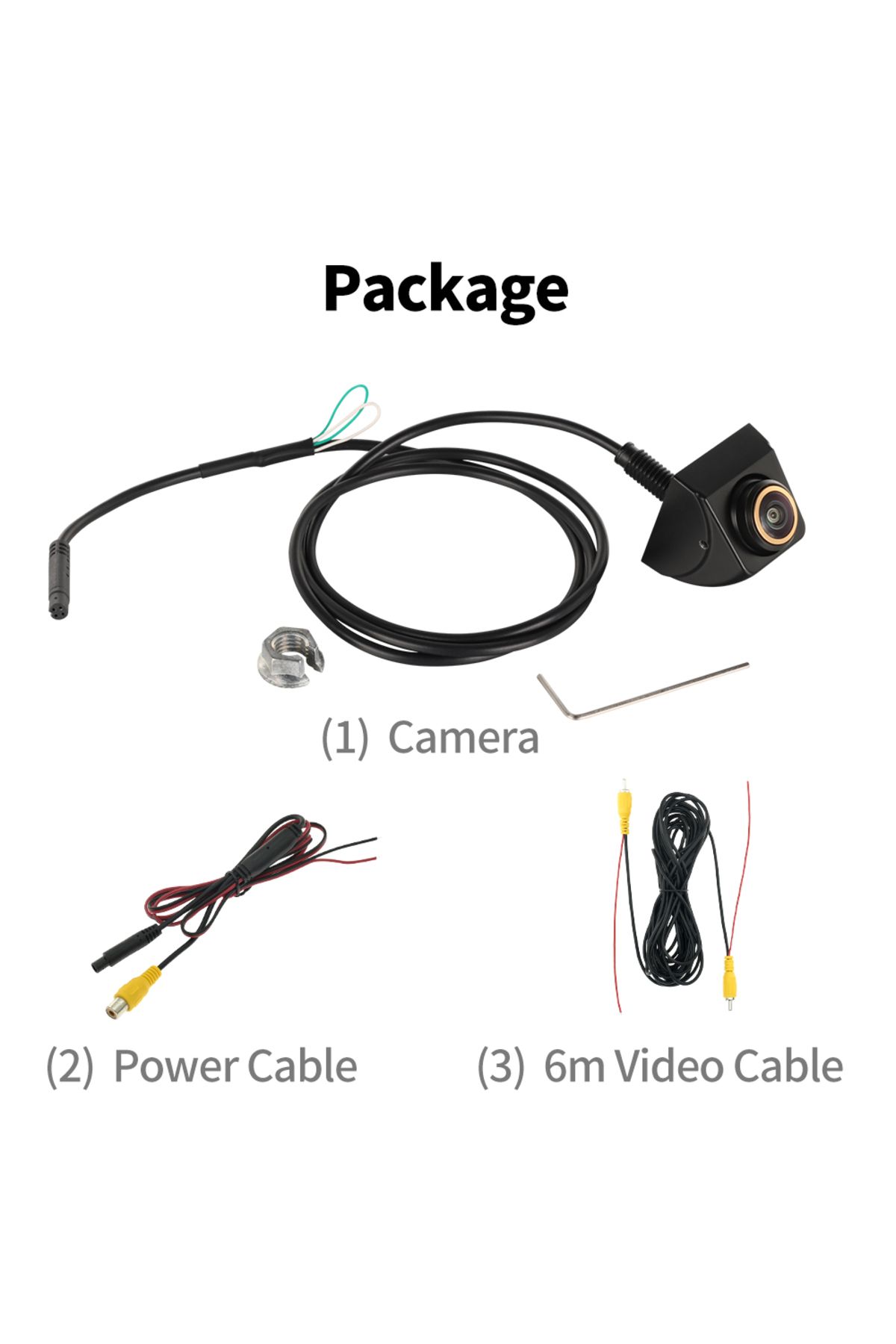 Choice-Orange Car Front or Rear View Camera Wide Angle Reverse Parking Waterproof CCD Auto Backup Monitor U 2