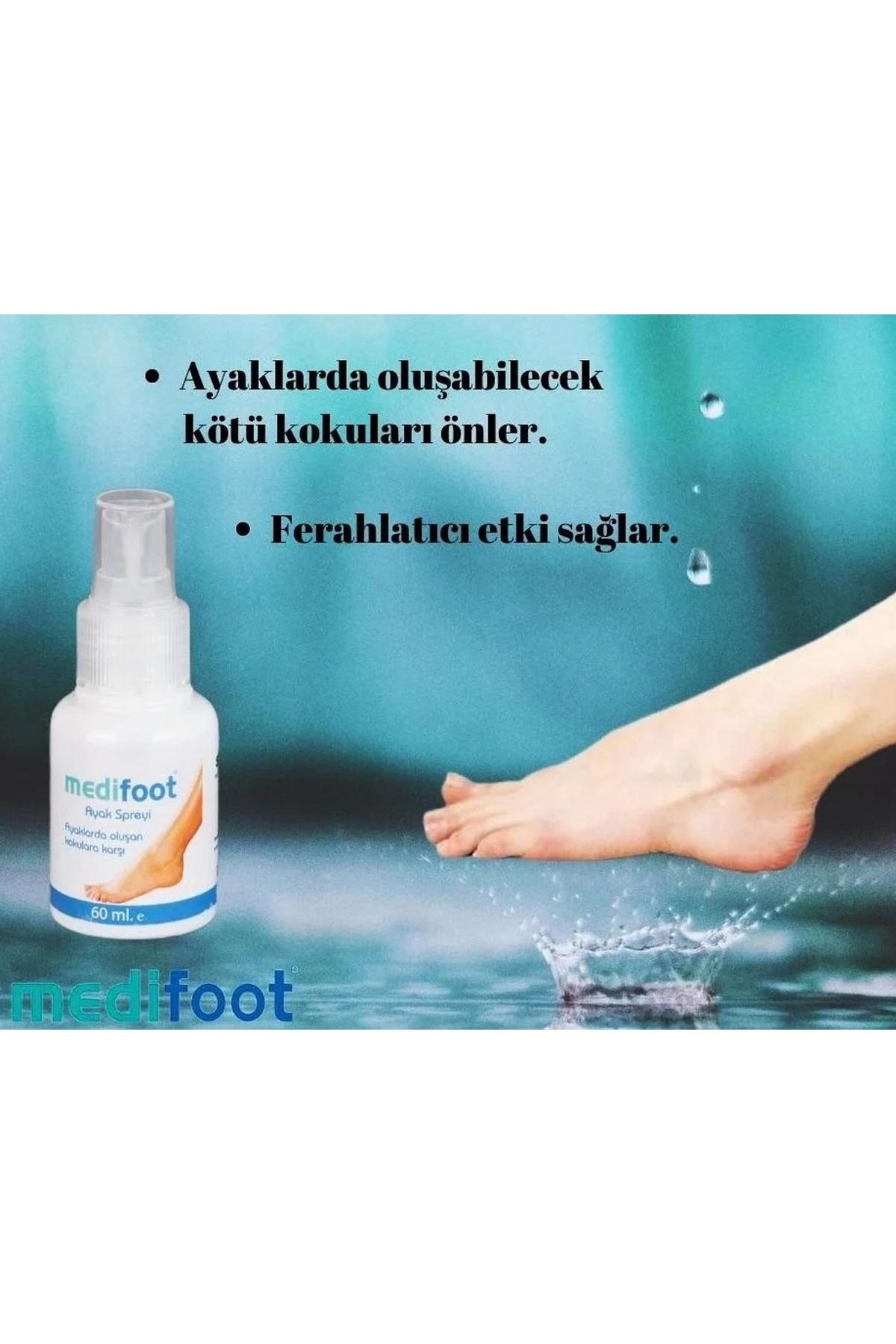 Medishoes Medisohes Granül Toz ve Medifoot Ayak Koku Giderici Sprey Set İkili Set