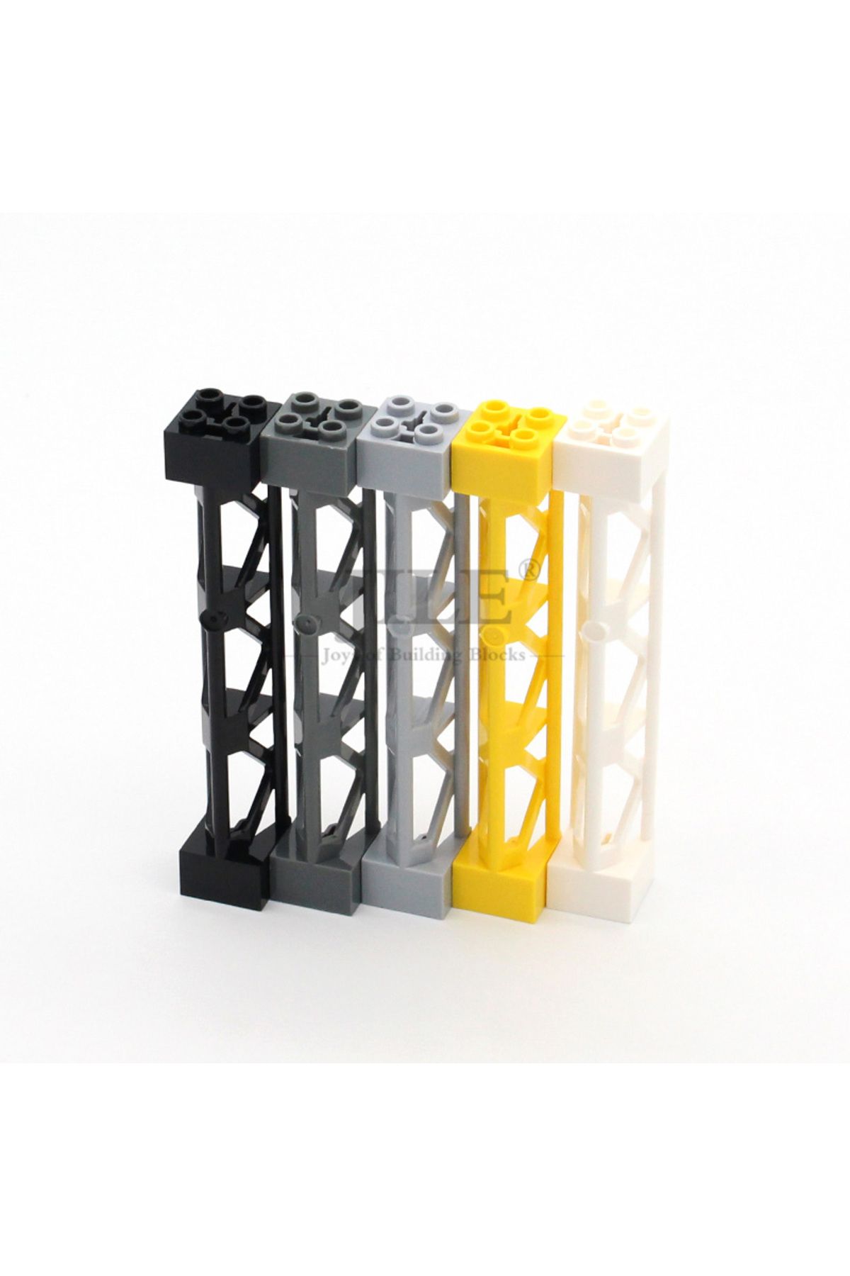 Choice-10 قطعة من برج Moc Shutter من الحديد Skelette Dest، 2x2x10 شعاع وأحجار سهلة ذاتية الصنع 4