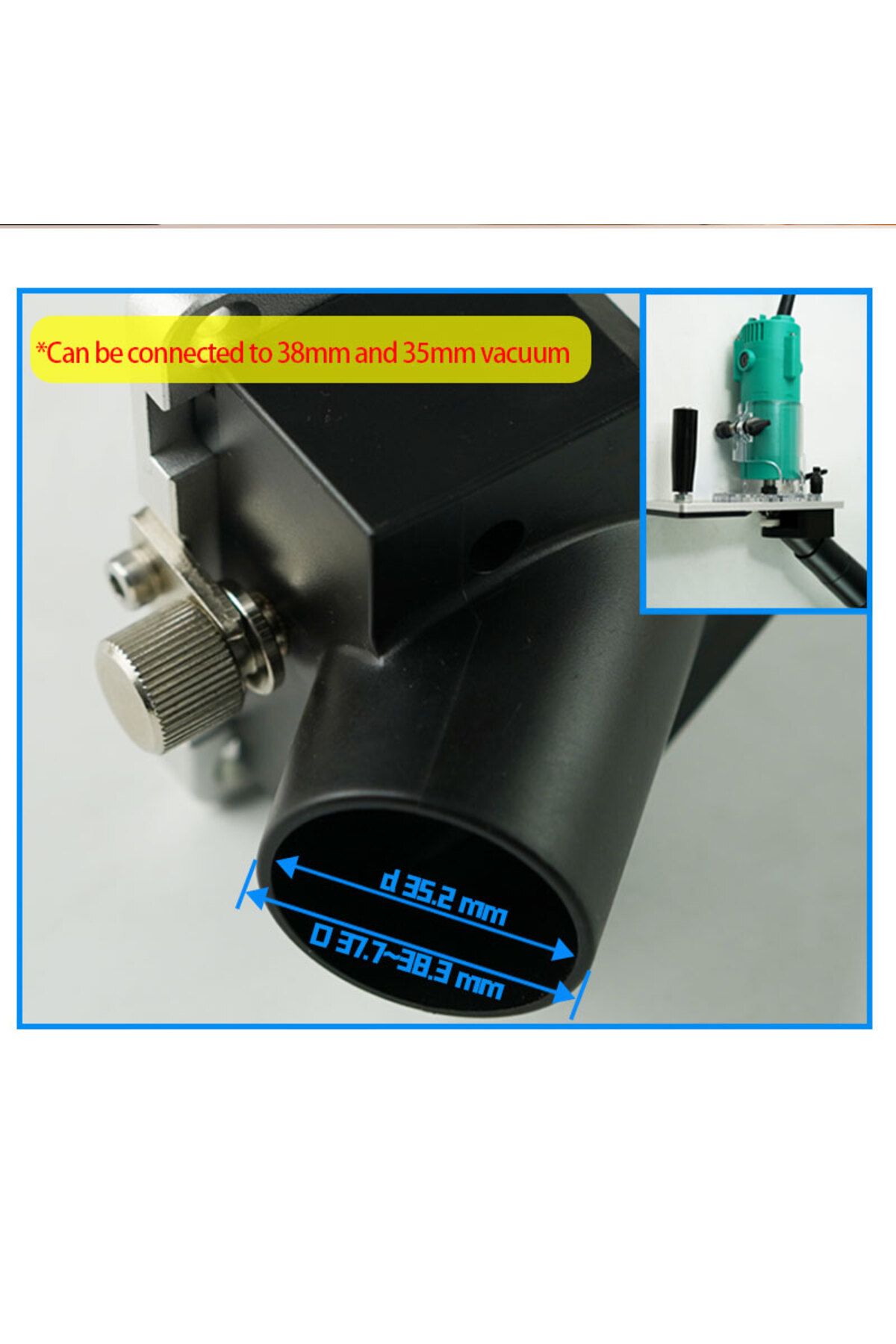 YOMO-Compact Router Milling Trimming Machine Base With Vacuum Interface for Woodworking Electric Trimm... 7