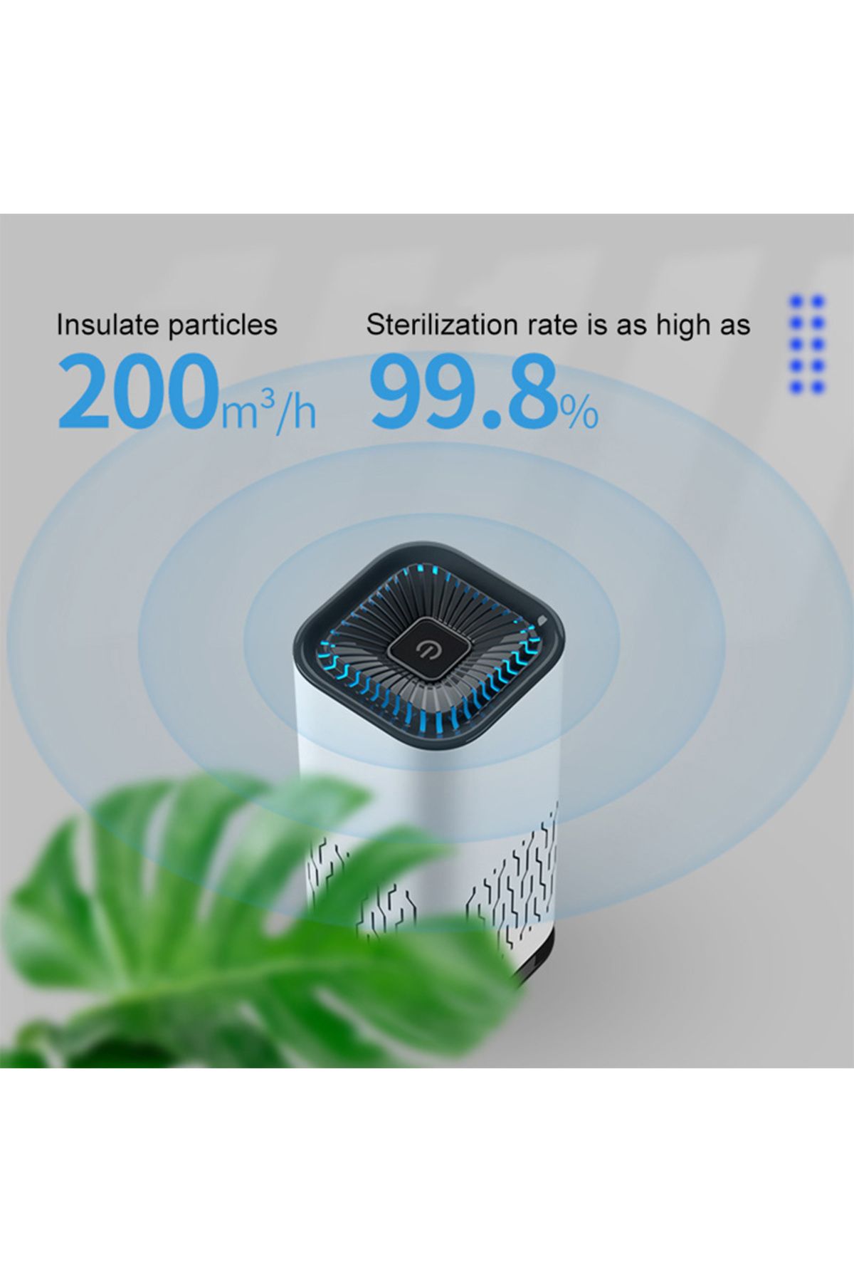 Choice-Car Portable Air Purifier Air Cleaner For Home Car Hepa Filters Low Noise Air Purifier Desktop Fo... 6