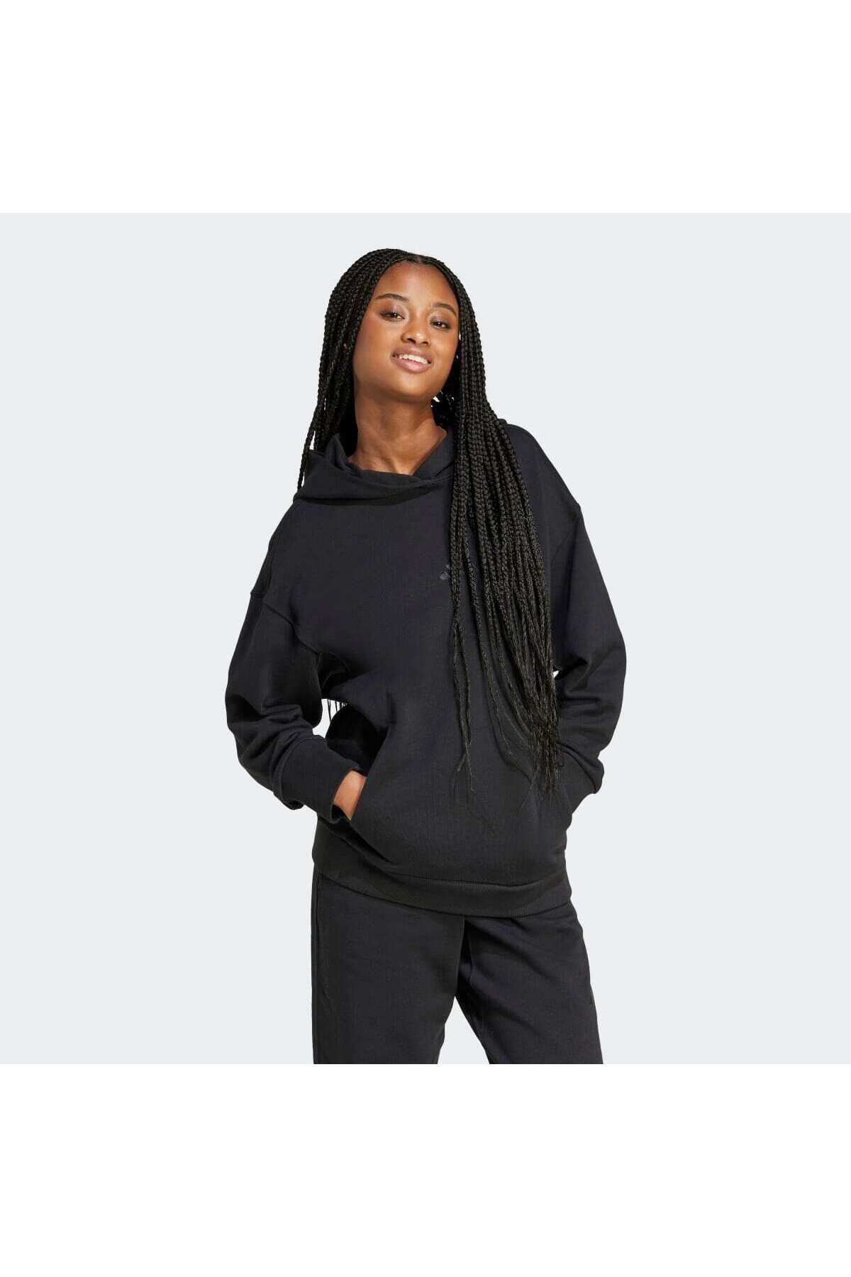 adidas-All Szn Women's Black Hooded Hoodie 1