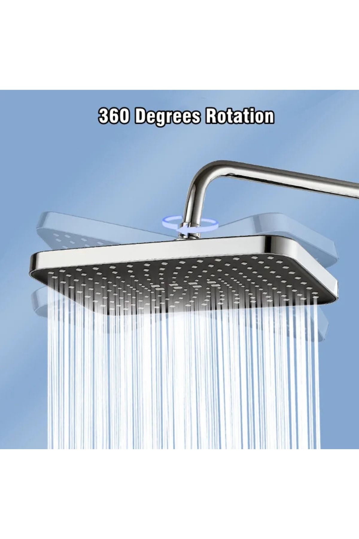 Choice-New 12 Inch High Pressure Top Spray Rain Shower Head Larger Flow Supercharge Rainfall Showerhead ... 4