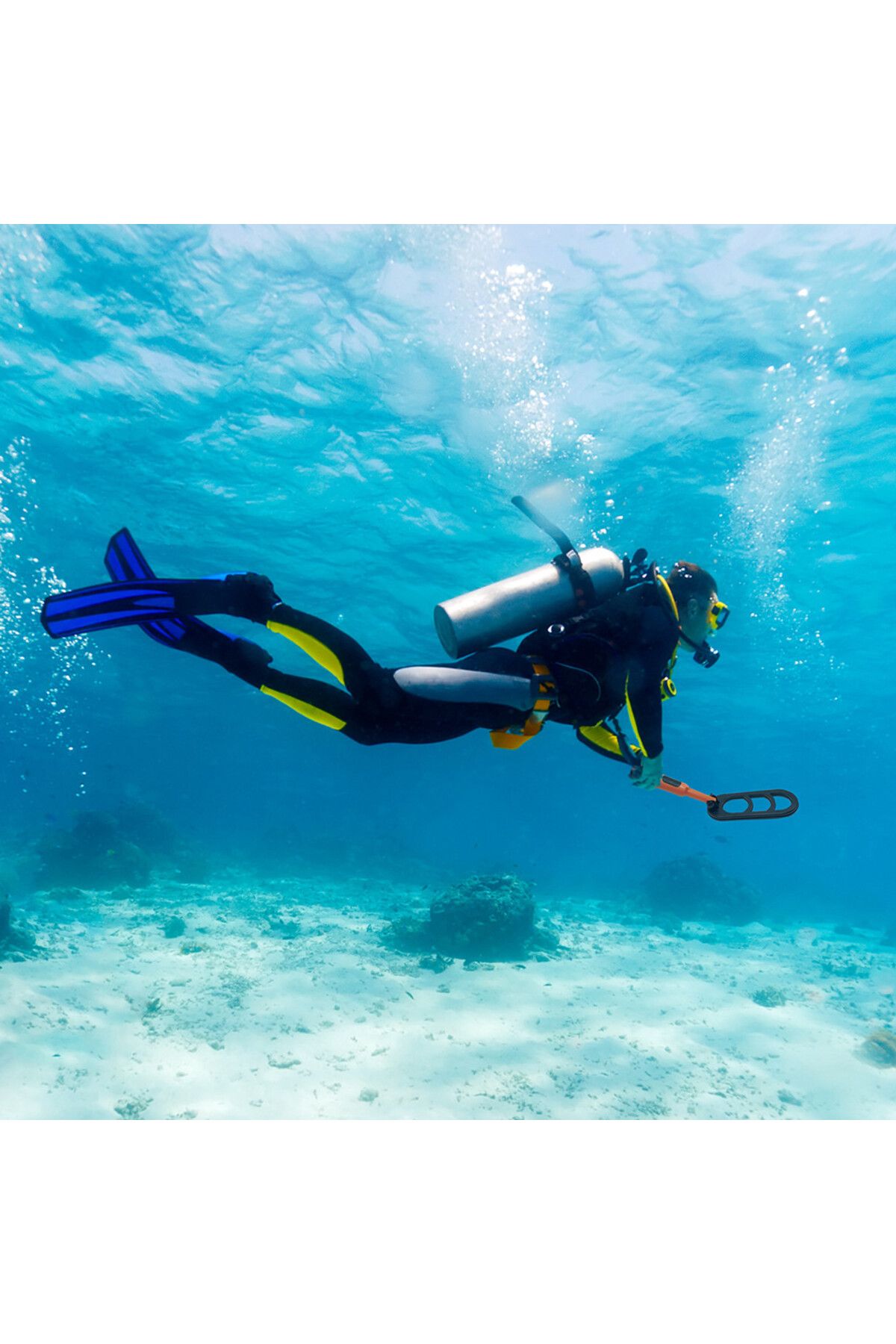 shrxy-2022 Underwater Dive Scuba Metal Detector Folding Waterproof Coil Pulse Scan Pinpointer Diving Gl... 7