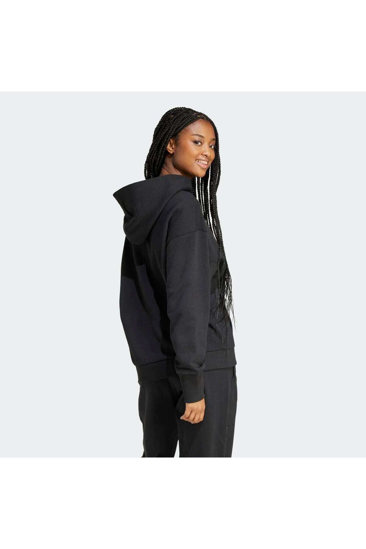 adidas-All Szn Women's Black Hooded Hoodie 5