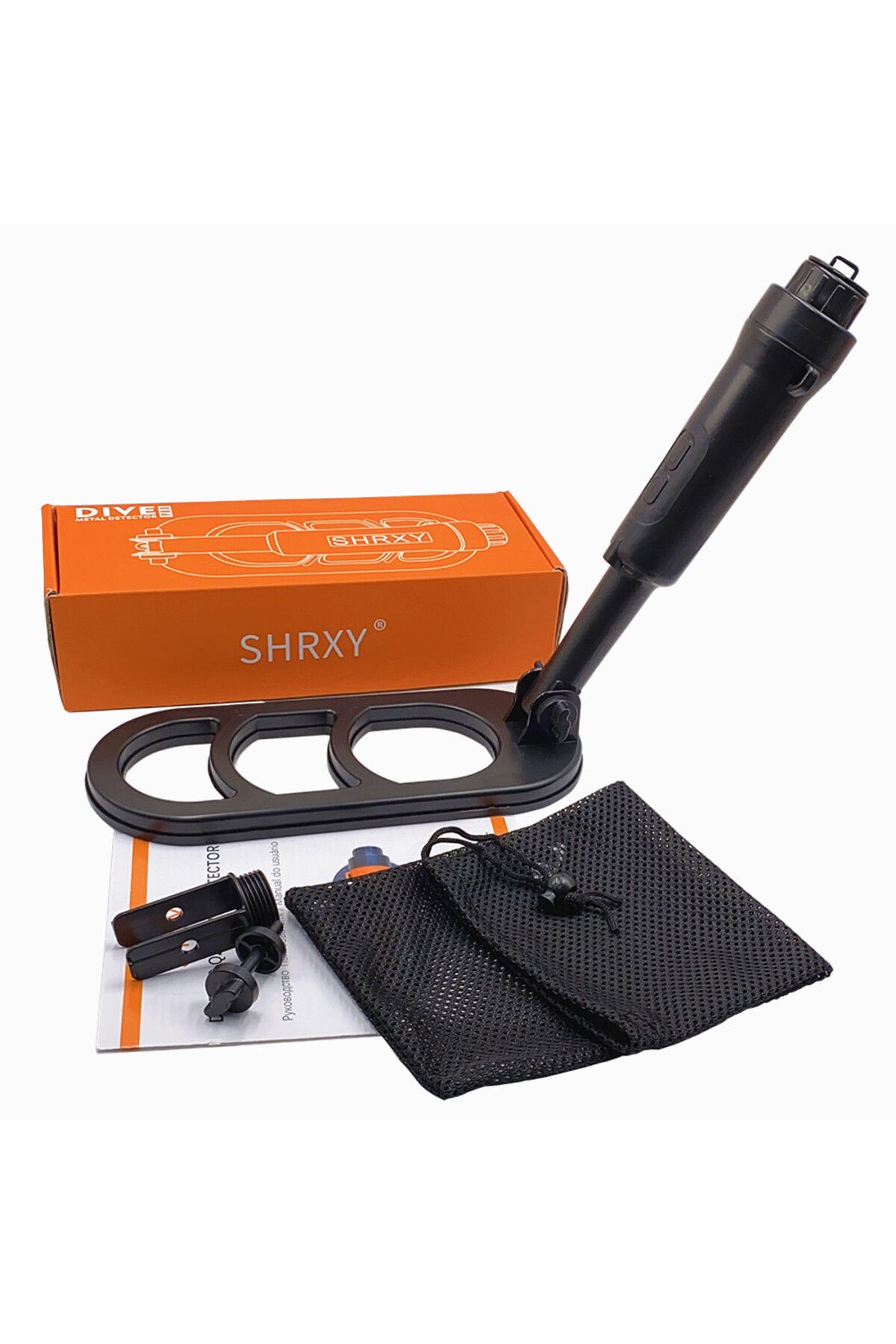shrxy-2022 Underwater Dive Scuba Metal Detector Folding Waterproof Coil Pulse Scan Pinpointer Diving Gl... 4