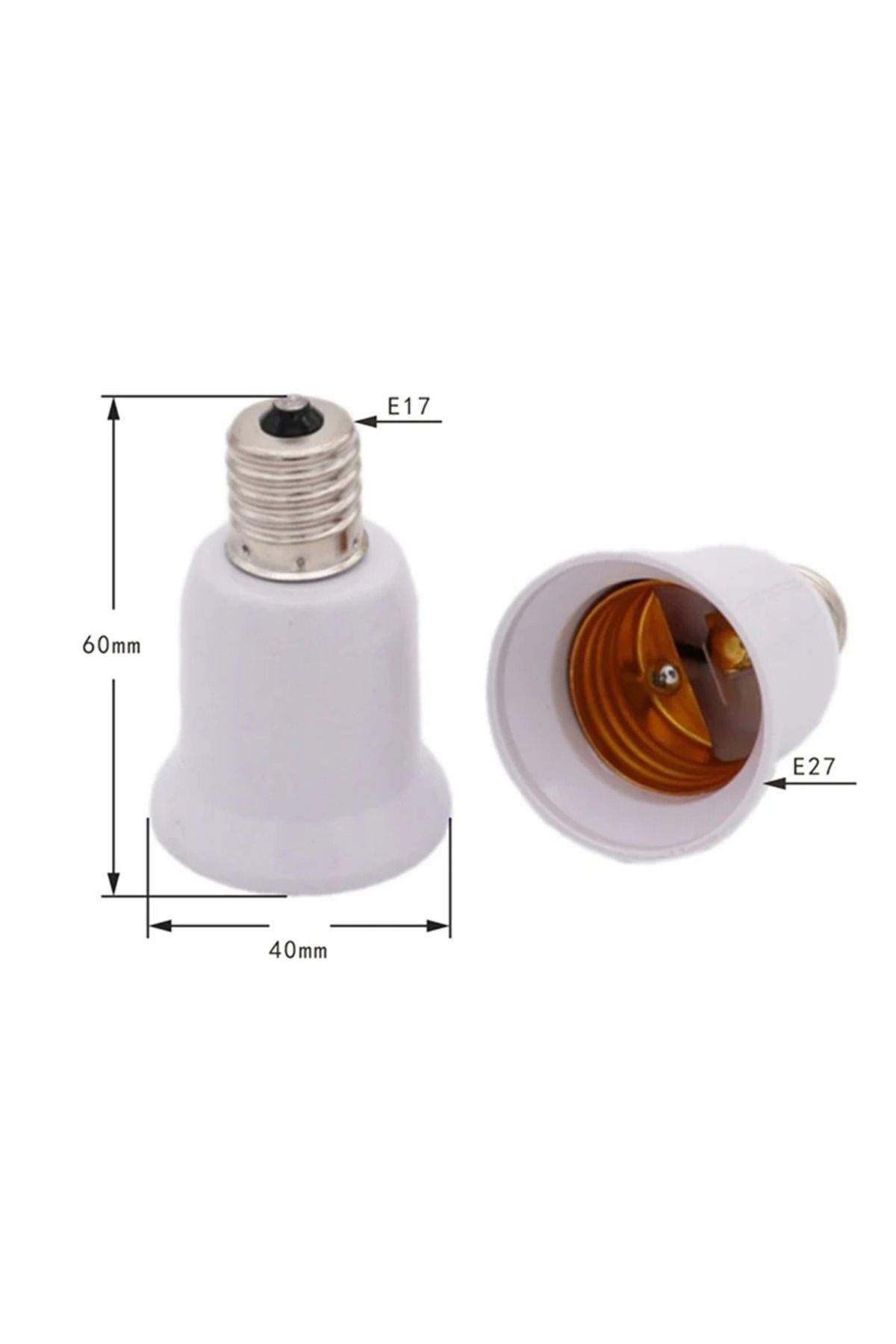 ZLinKJ-E17 Lamp Socket E17 to E27 LED Halogen CFL Light Bulb Lamp Adapter 8