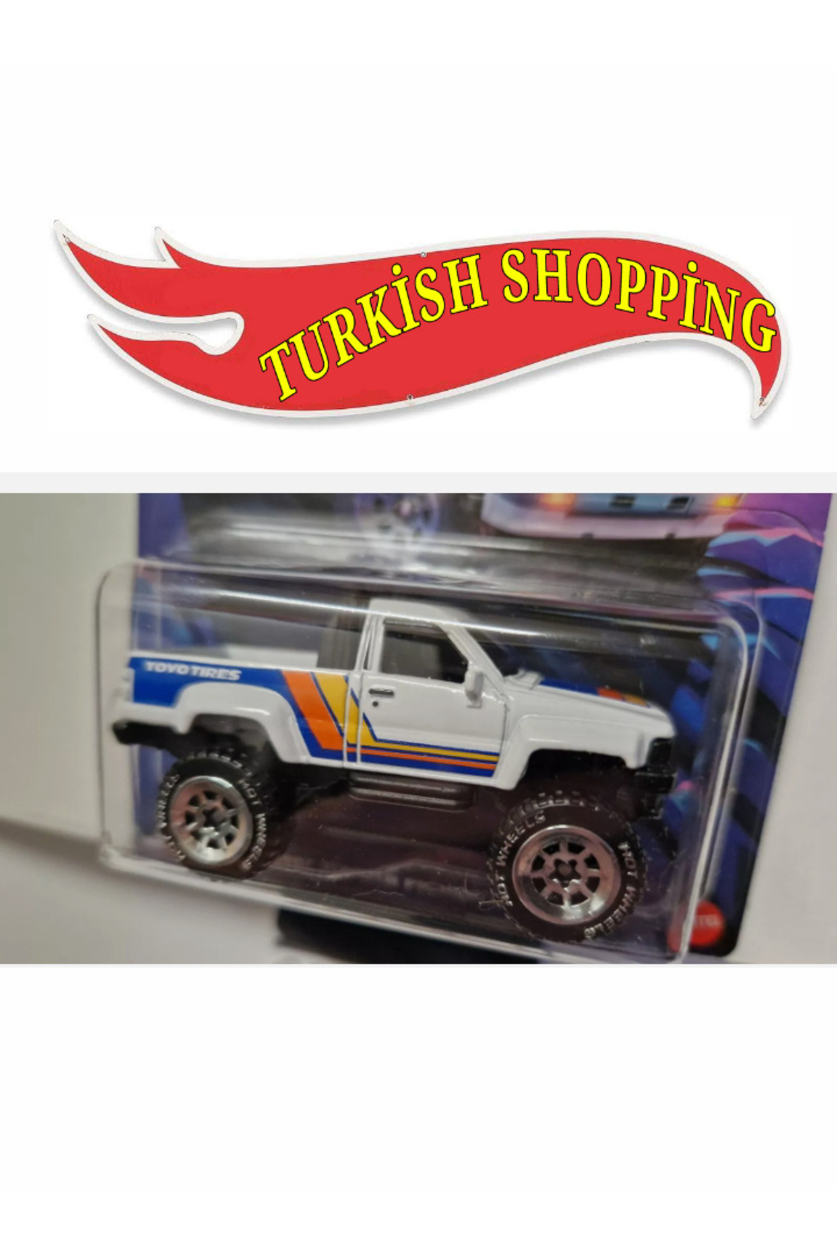 m*n様 ホットウィール　TOYOTA BAJA TRUCK 1/64 ミニカー HOT WHEELS 1:64 Ölçek 1987 Toyota Pickup Truck Premium - Fiyatı