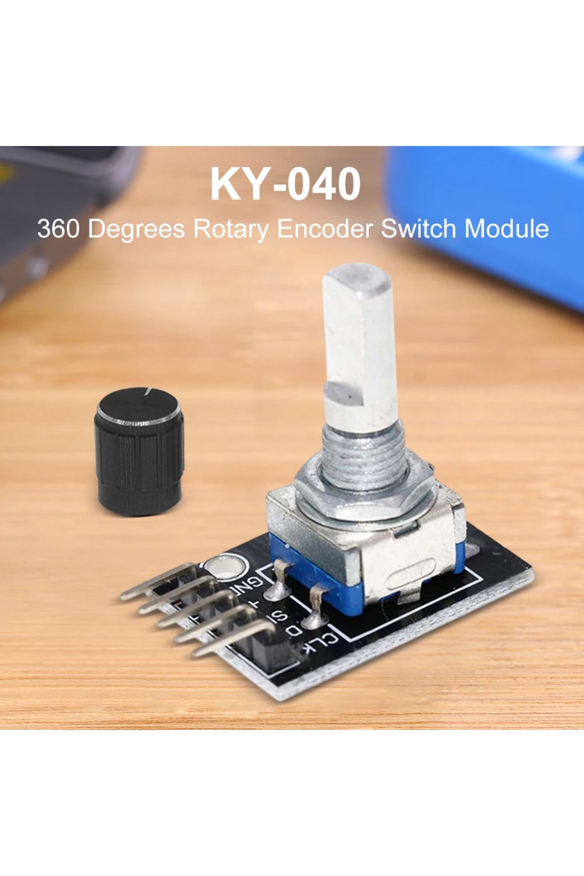 APWIKOGER-1-10pcs HW-040 360 Degrees Rotary Encoder Switch Module Brick Sensor Development Board with Knob ... 3
