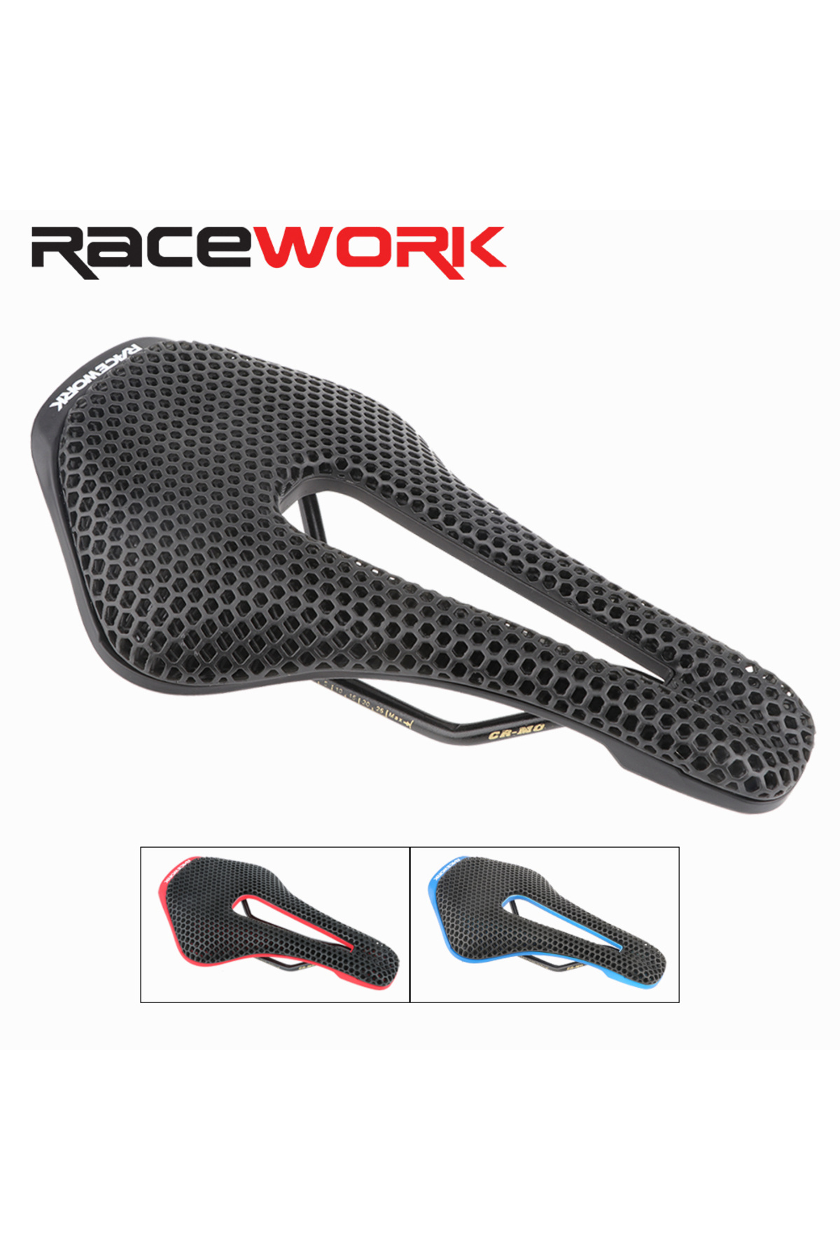 Choice-RACEWORK MTB 3D Printed Saddle Beehive Structure Hollow Racing Folding Road Bike Comfortable Sadd... 2
