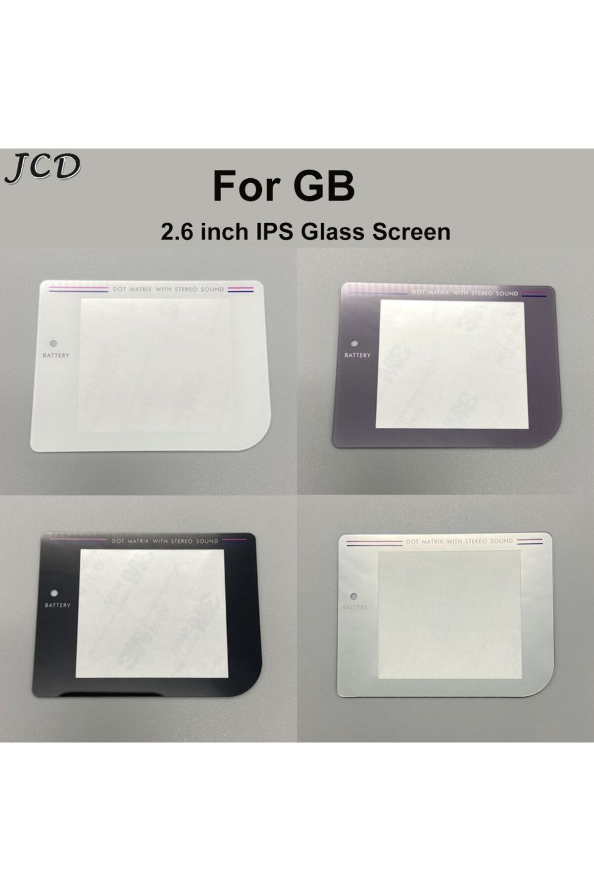 JCD-1pcs 2.6 Inch Glass IPS Screen Lens Protector Cover for Game Boy Classic GB DMG GBO High Ligh... 2