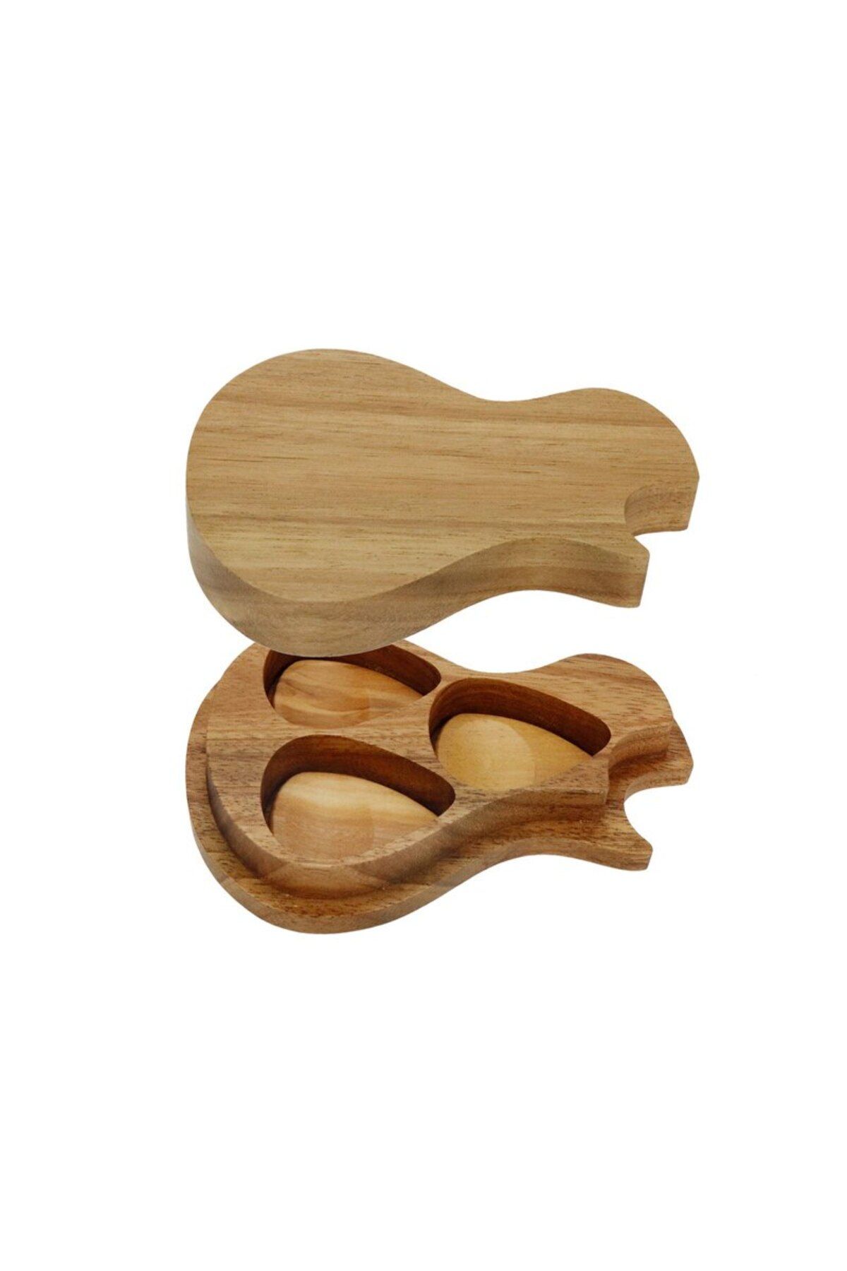 Choice-Wooden Guitar Picks Box Guitar Pick Storage Box Holder Plectrum Container No Guitar Picks Included 8