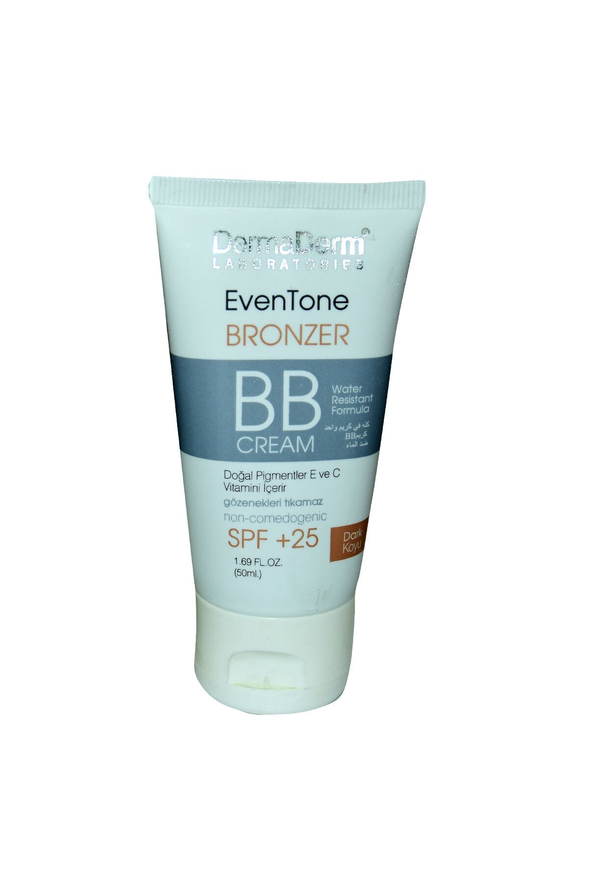 DermaDerm EvenTone BB Krem Koyu Ton Spf+25 Güneş Koruma Bitki Özlü 50 ML