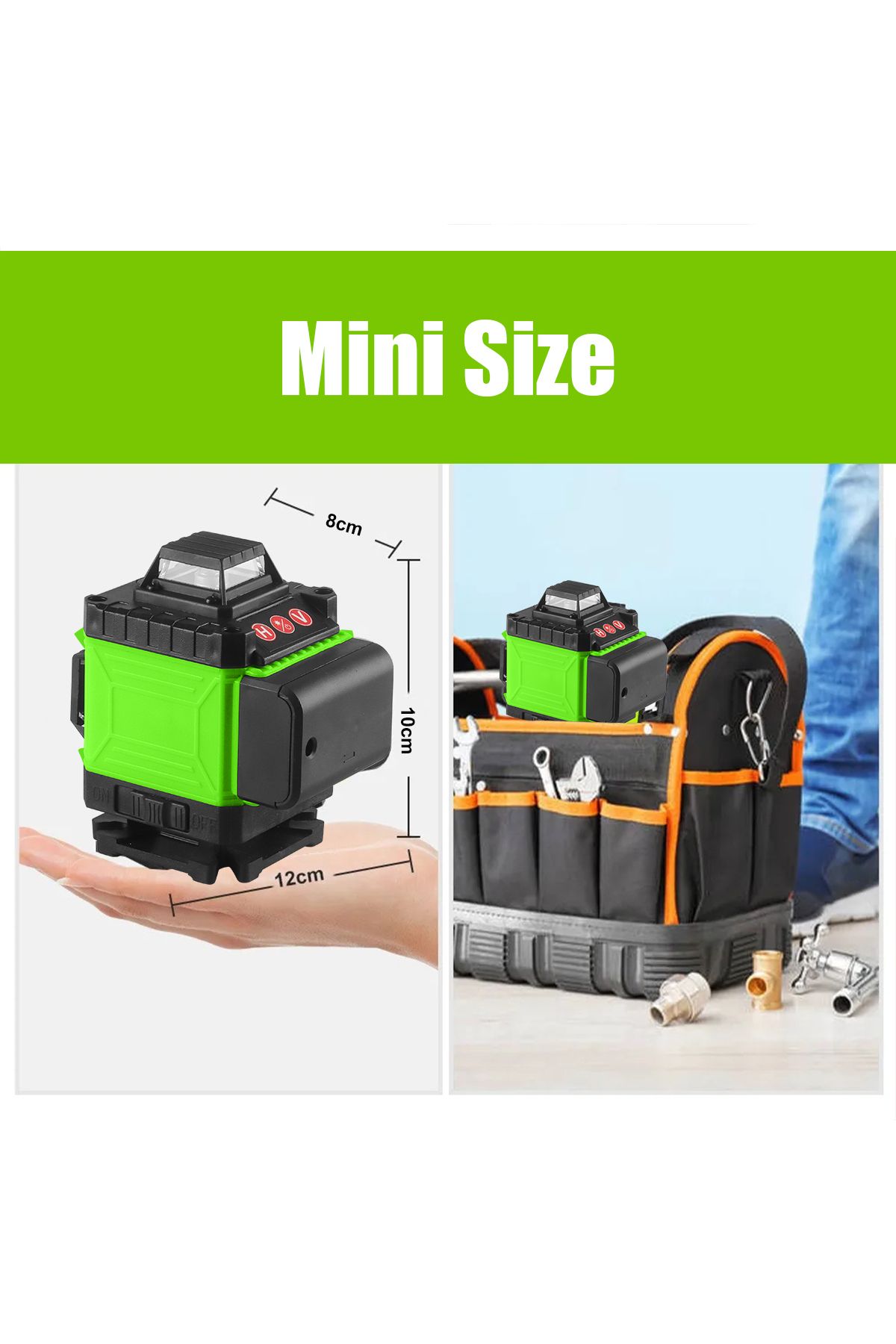 Choice-Laser Level 360 Self Leveling, 4x360° 4D Cross Line Laser, Green Laser Level Lines Tool, Self Lev... 7