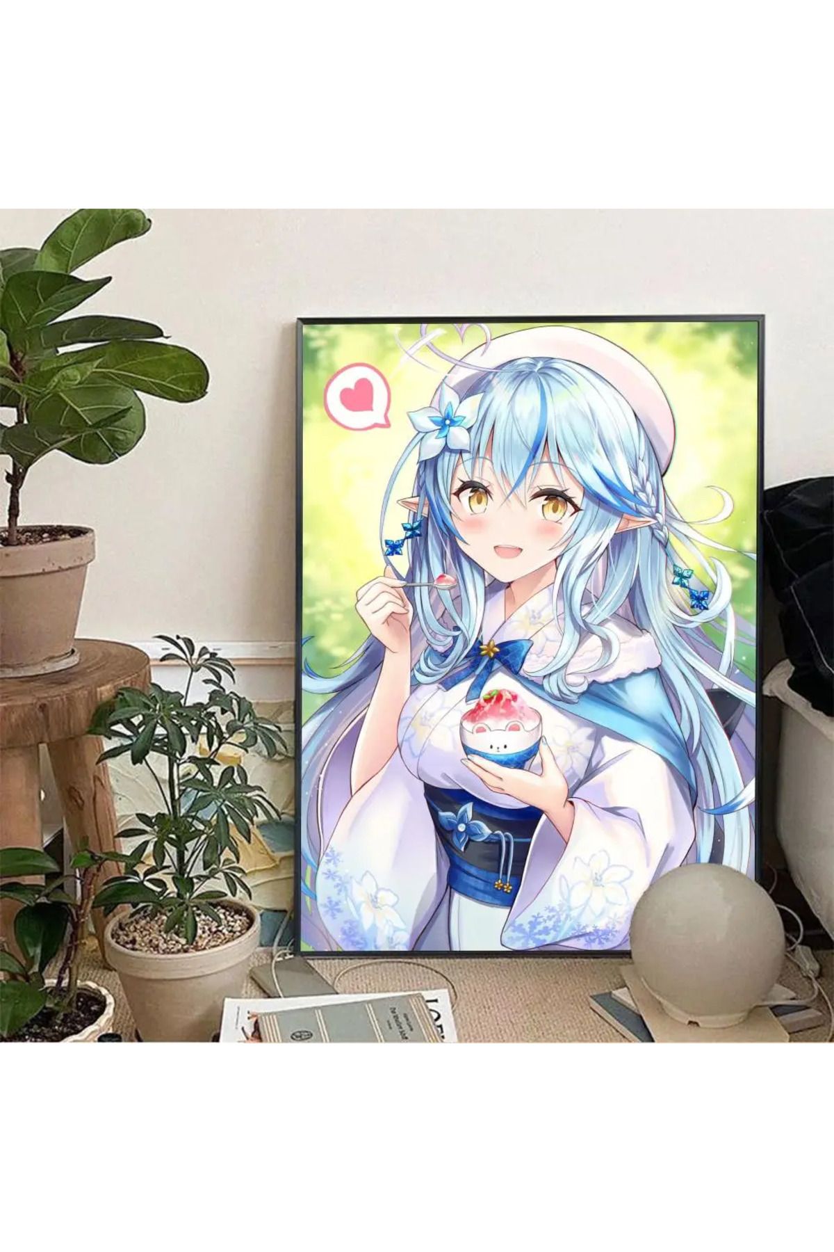 Choice-1pc Yukihana Lamy Hololive Vtube Game Anime Bikini Poster Poster Stickers Home Decor Aesthetic Ar... 7