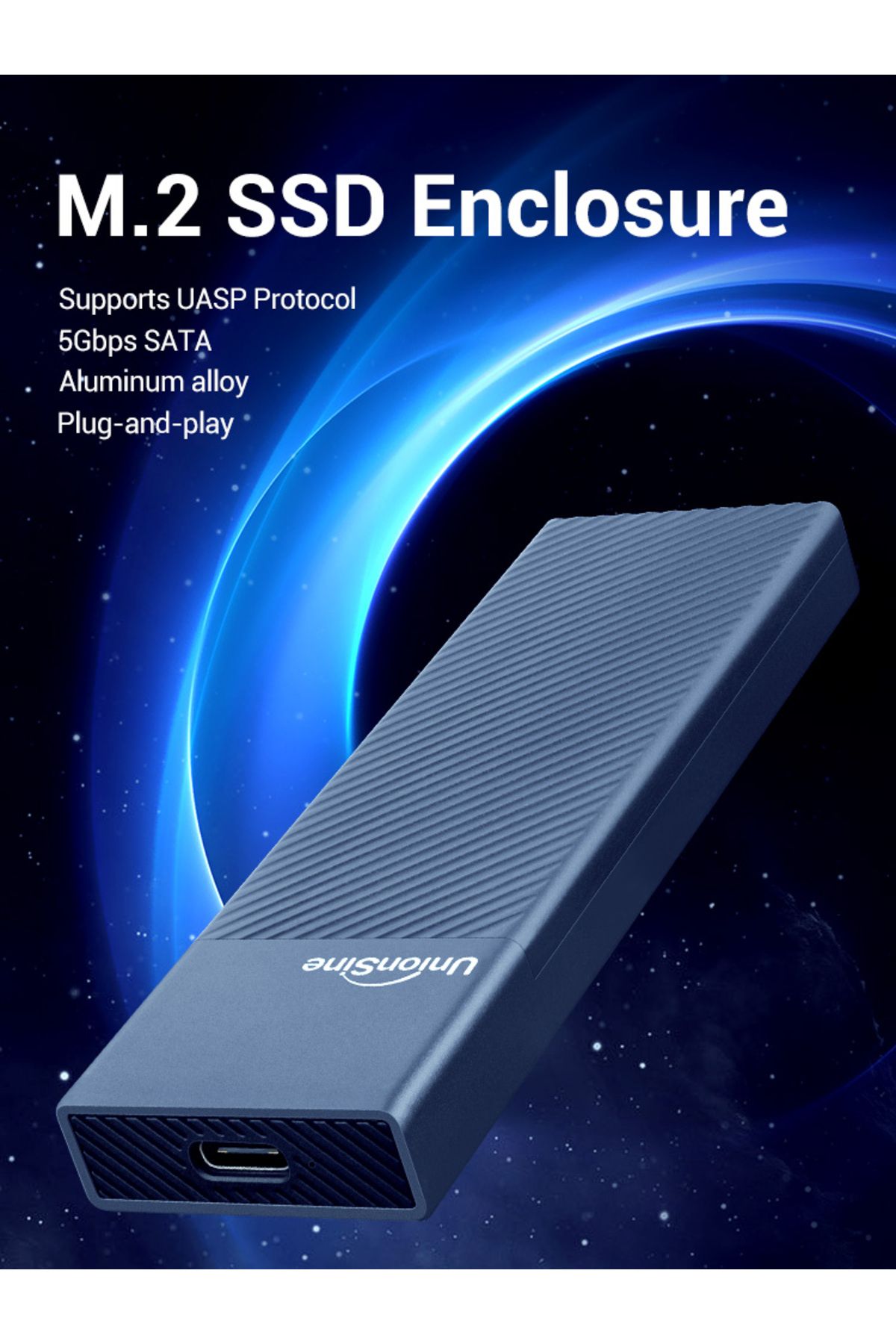 UnionSine-S7 M.2 SATA NFGG Solid State Drive Enclosure USB3.1 5Gbp SSD External Storage Box 4TB S... 8