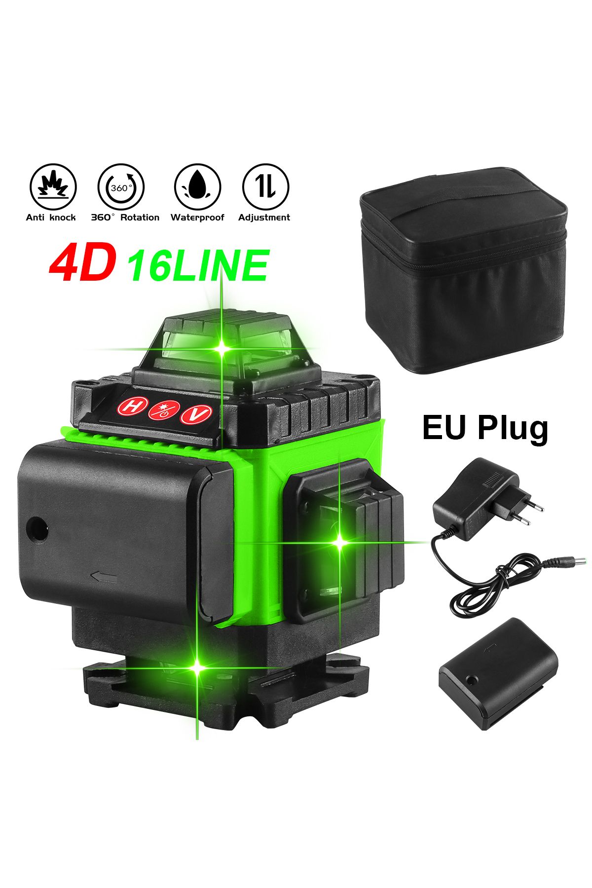 Choice-Laser Level 360 Self Leveling, 4x360° 4D Cross Line Laser, Green Laser Level Lines Tool, Self Lev... 8