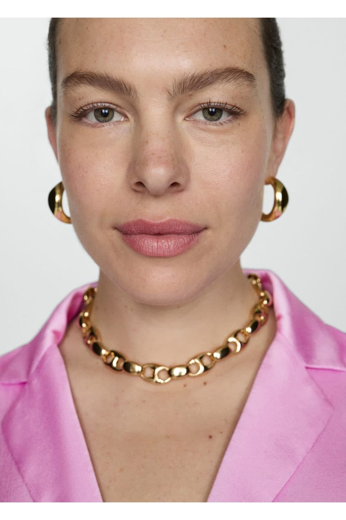 MANGO Woman-Saténová košile 6
