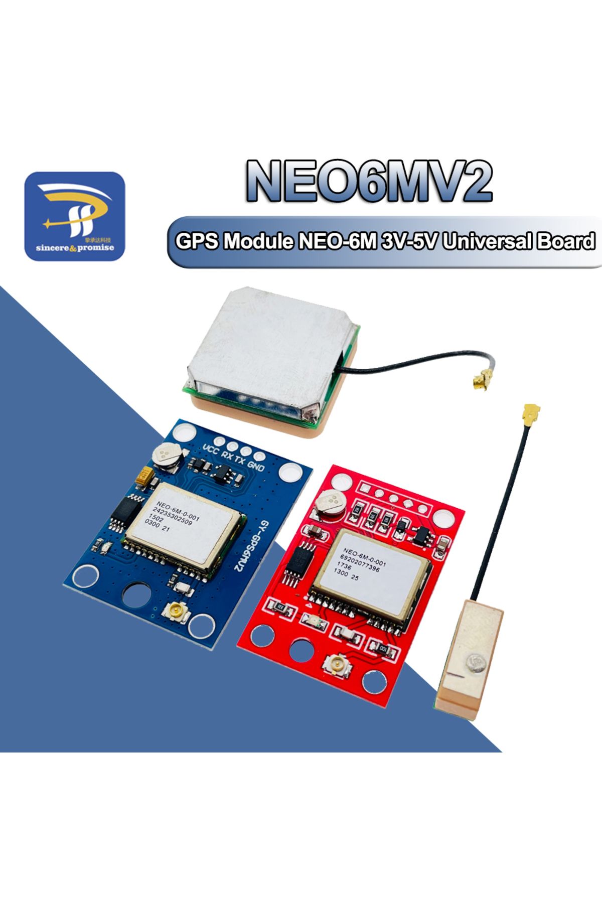 Choice-GY-NEO6MV2 NEO-6M GPS Module With Flight Control EEPROM Controller MWC APM2.5 Large Antenna For A... 2