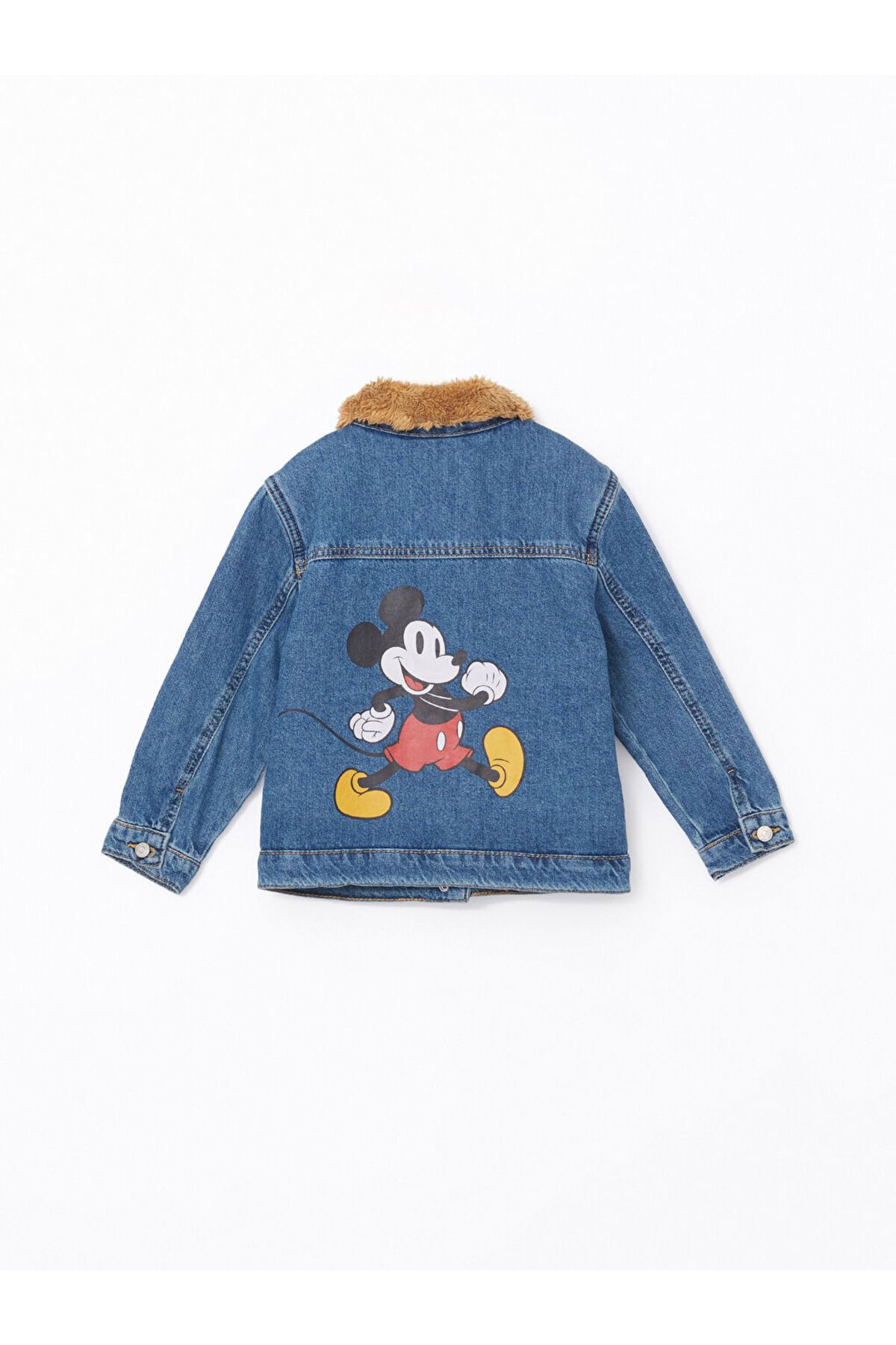 LC Waikiki-Lcw Kids Medium Indigo Rodeo Shearling Boy's Jean Jacket 2