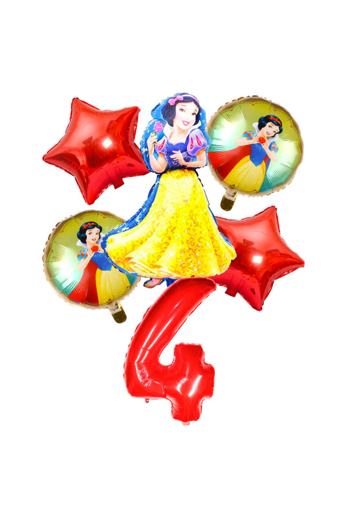 Choice-6pcs/set Disney Snow White Theme 32 Inch Red Number Balloons Girls Happy Birthday Party Decoratio... 3